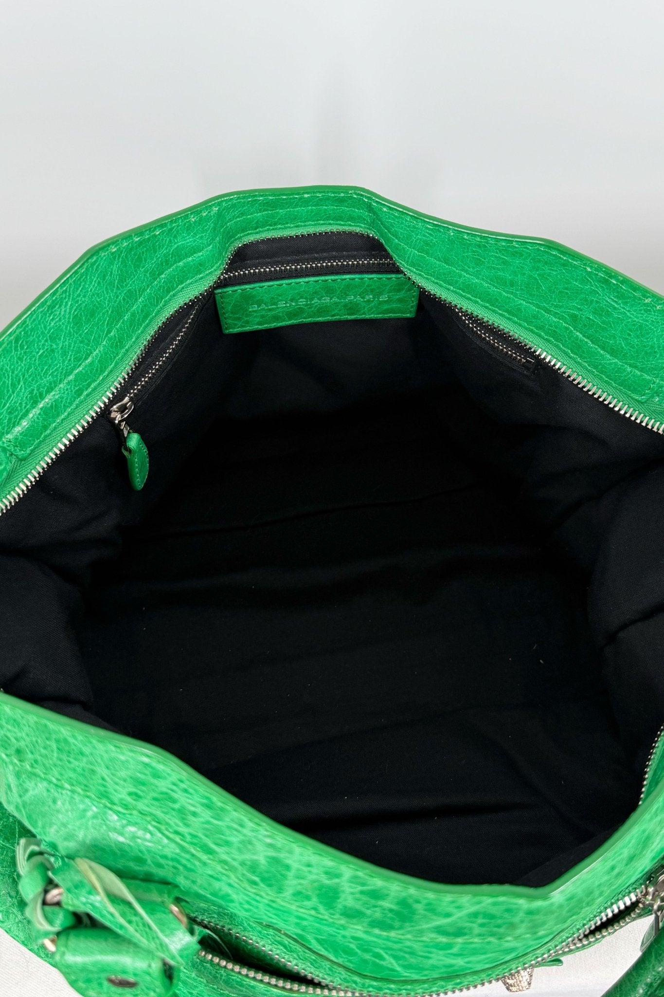 2012 Balenciaga Vert Poker City Bag Giant 12 Silver Hardware - Jade Vintage