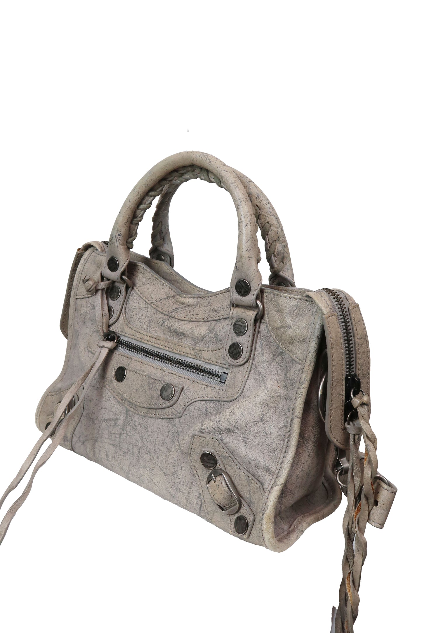 Balenciaga Classic Mini City Bag Gris Poivre