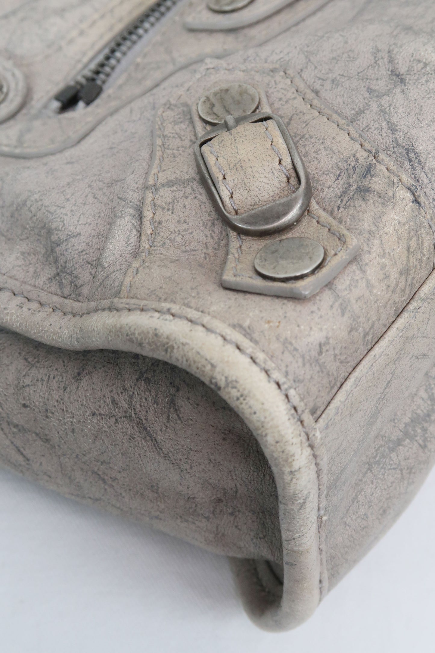 Balenciaga Classic Mini City Bag Gris Poivre
