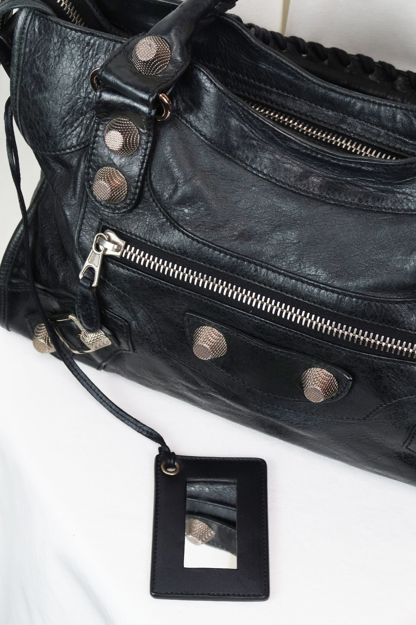Balenciaga Giant 21 City Black Leather Bag
