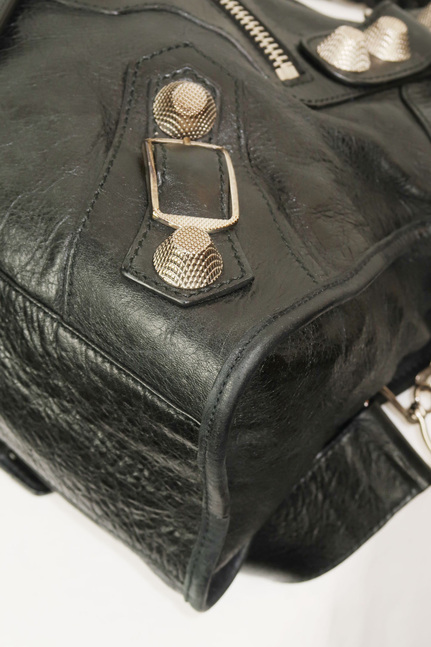 Balenciaga Giant 21 City Black Leather Bag