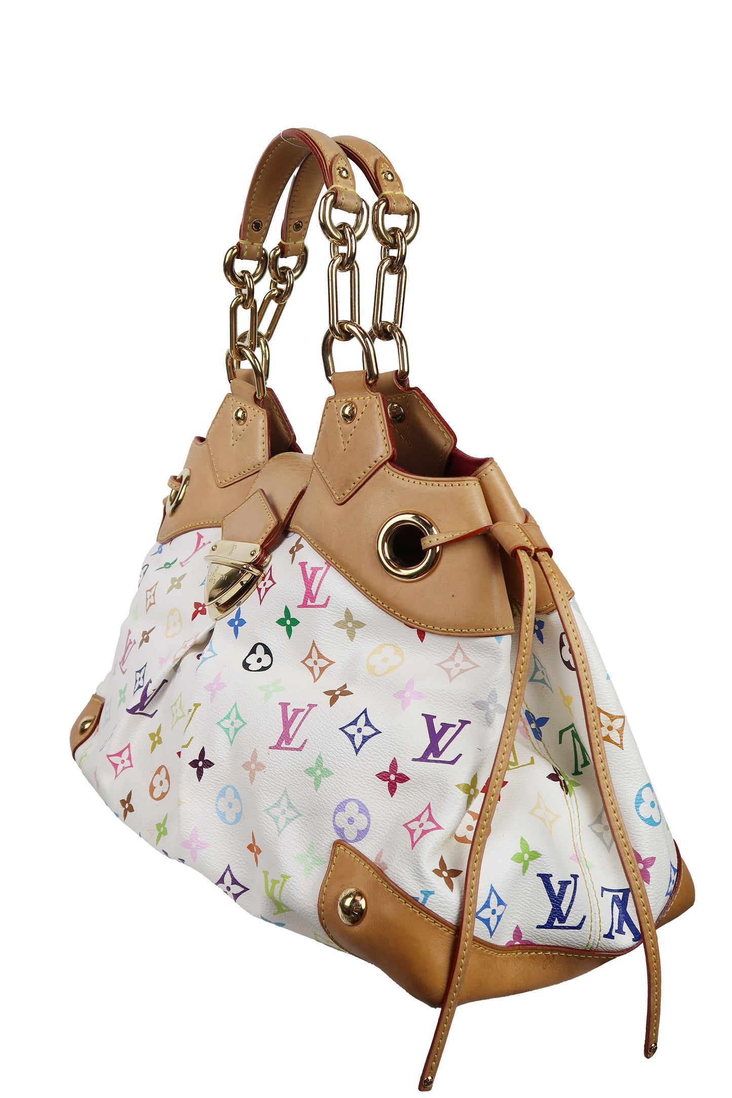 Louis Vuitton White Multicolour Monogram Canvas Ursula Bag