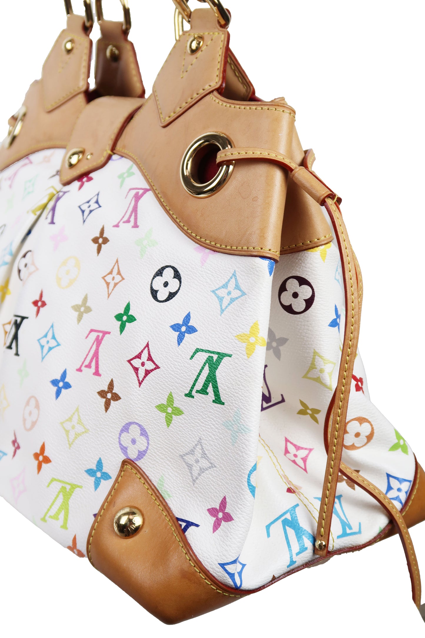 Louis Vuitton White Multicolour Monogram Canvas Ursula Bag