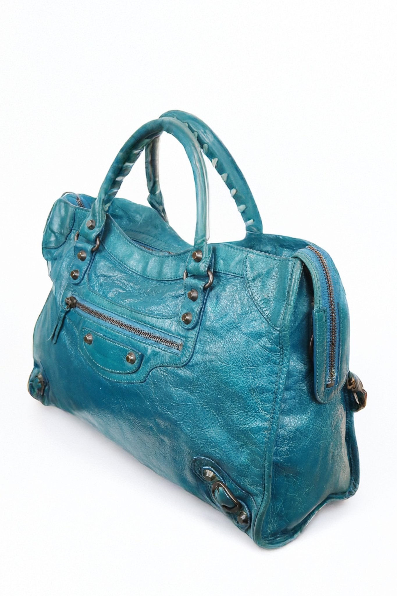 Balenciaga City Bag Blue - Jade Vintage