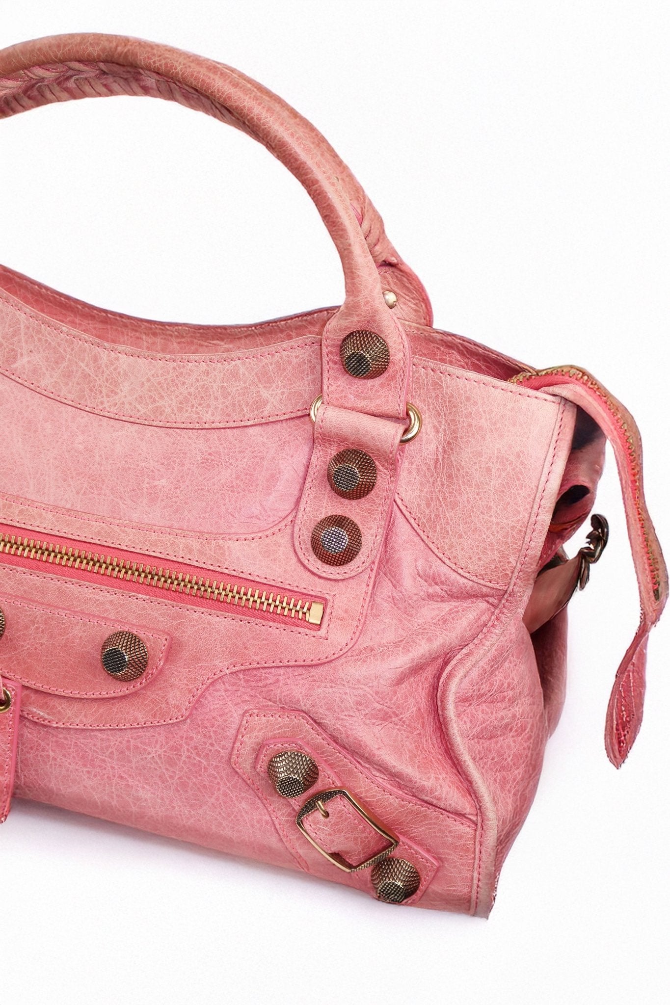 Balenciaga City Bag Bubblegum Pink - Jade Vintage