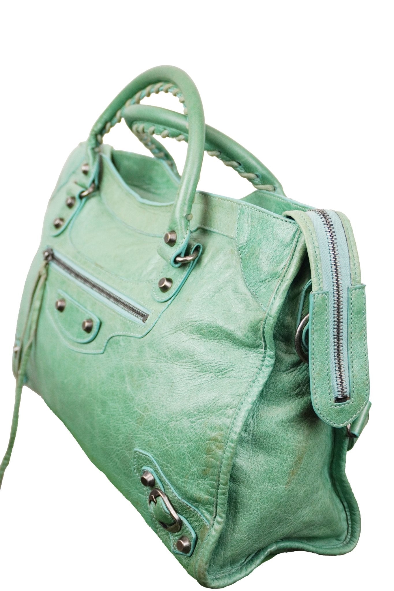Balenciaga City Bag Green Vert D'eau - Jade Vintage