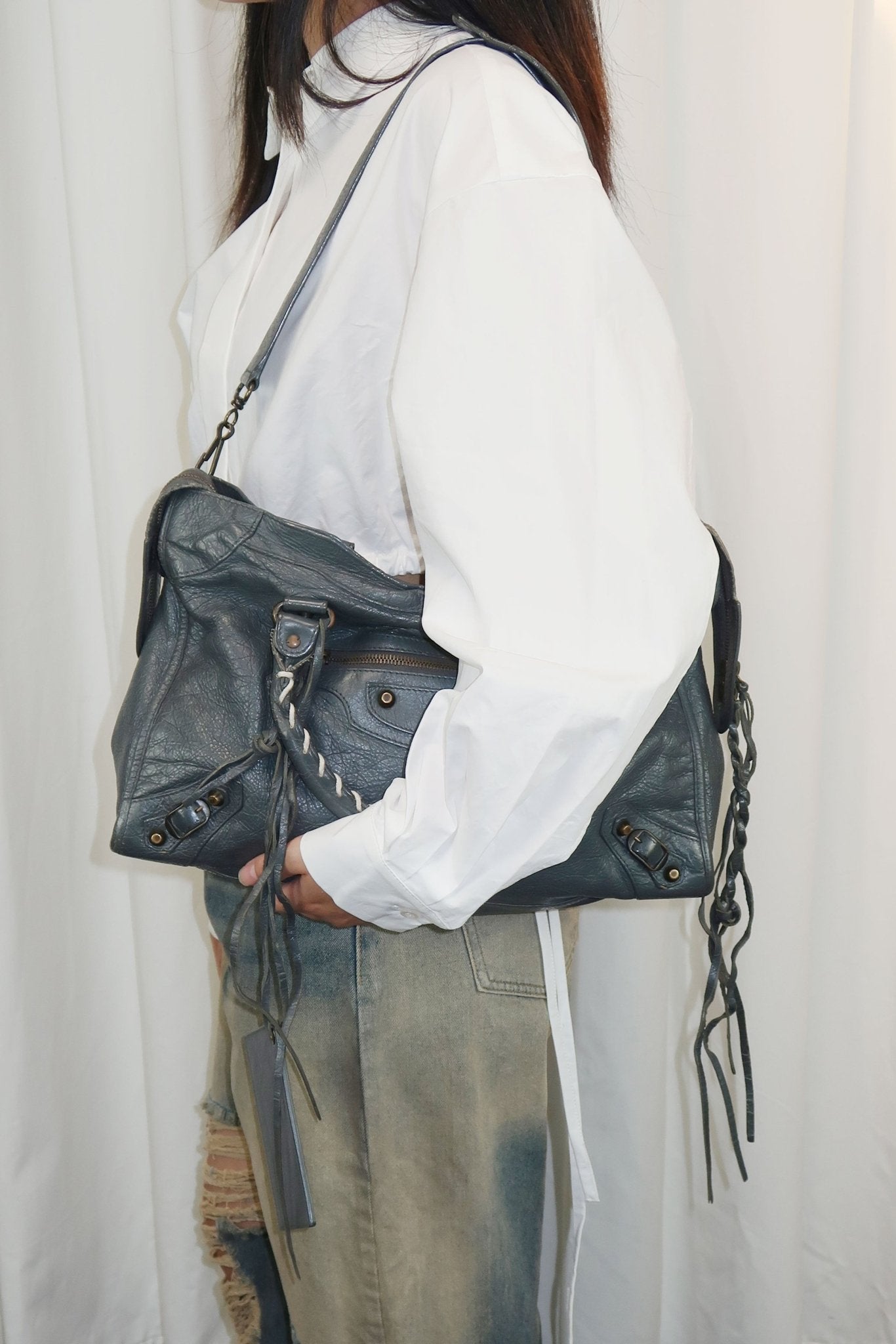 Balenciaga City Bag Grey - Jade Vintage