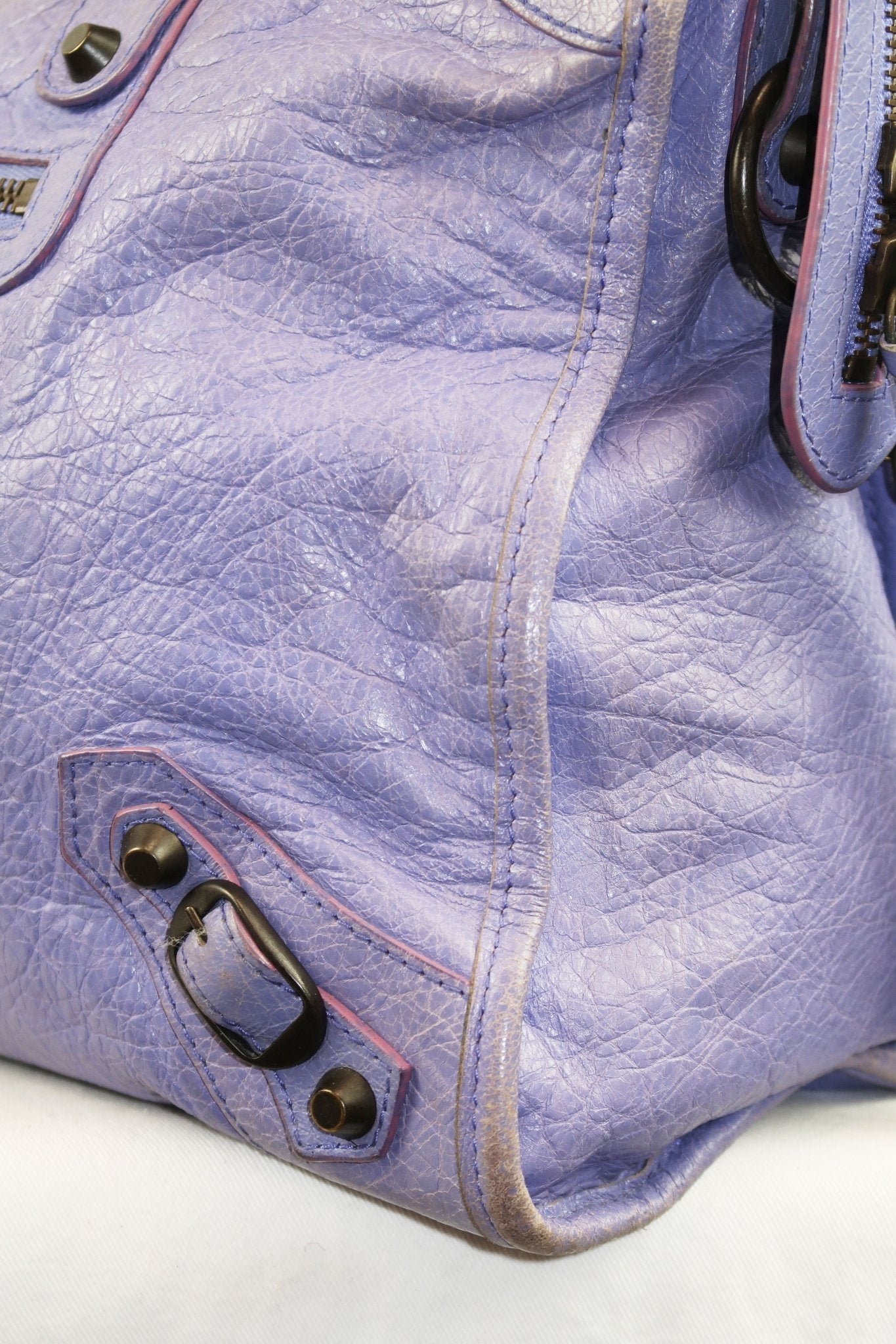 Balenciaga City Bag Purple Mauve - Jade Vintage