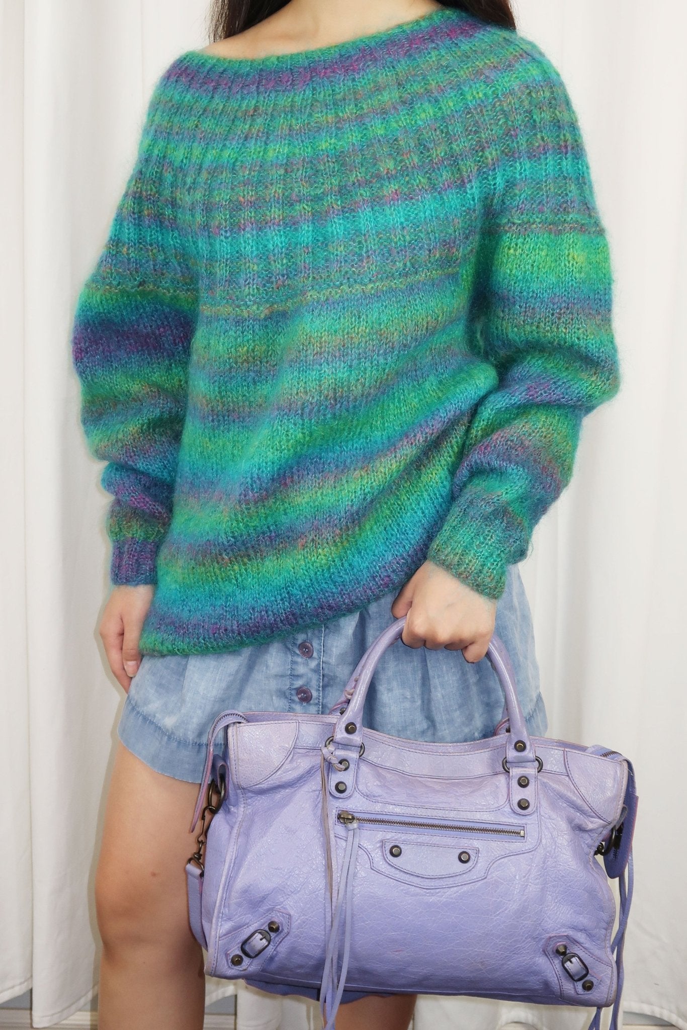 Balenciaga City Bag Purple Mauve - Jade Vintage