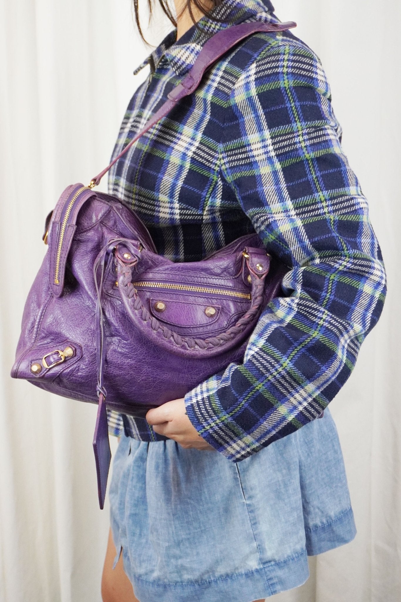 Balenciaga City Bag Purple Ultra Violet - Jade Vintage