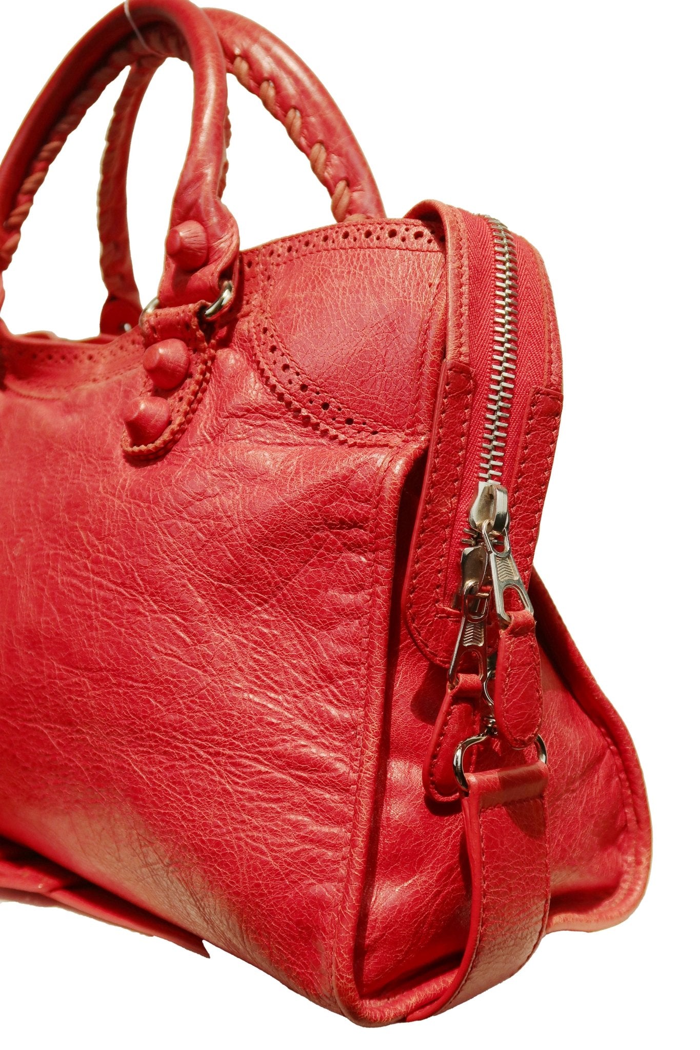 Balenciaga City Bag Red - Jade Vintage