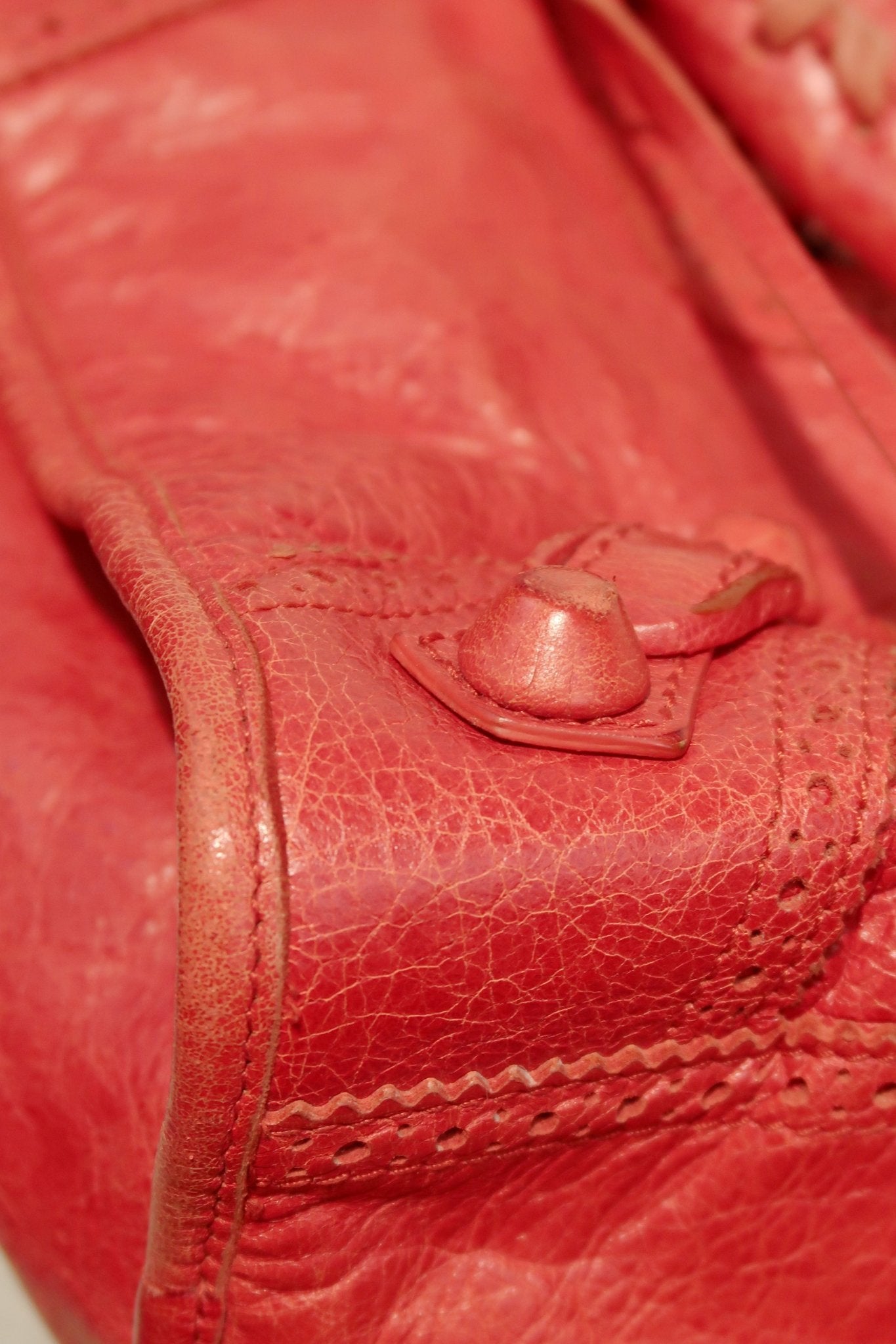 Balenciaga City Bag Red - Jade Vintage