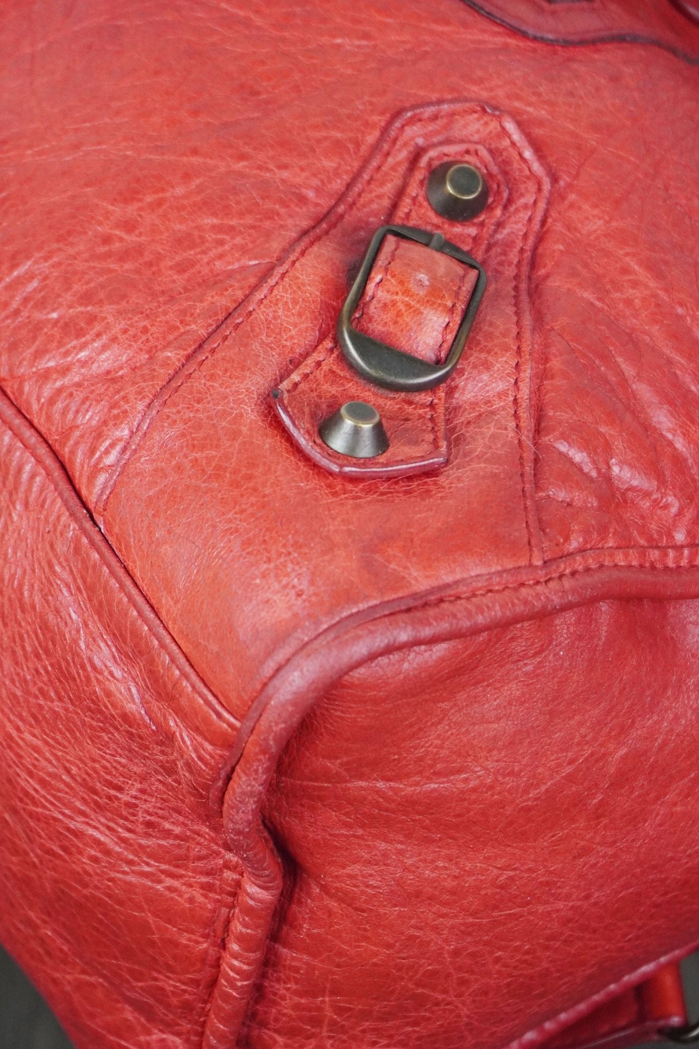 Balenciaga City Bag Red Rouge Vermillon - Jade Vintage