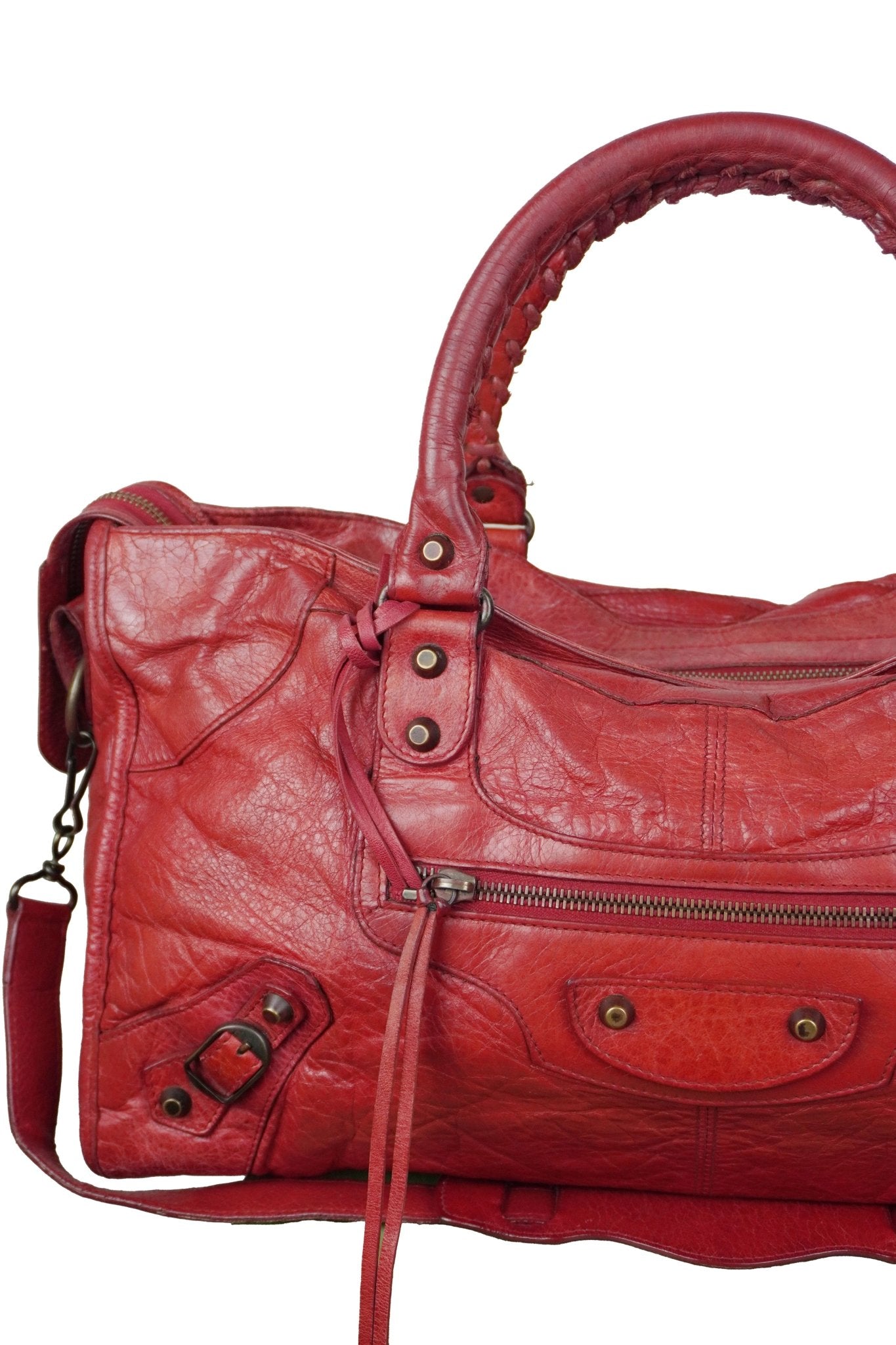 Balenciaga City Bag Red Rouge Vermillon - Jade Vintage