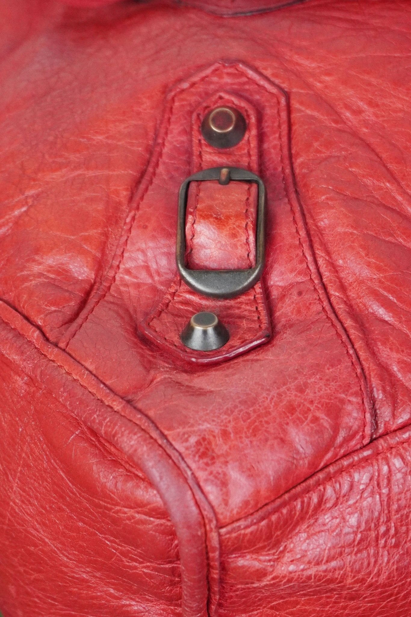 Balenciaga City Bag Red Rouge Vermillon - Jade Vintage