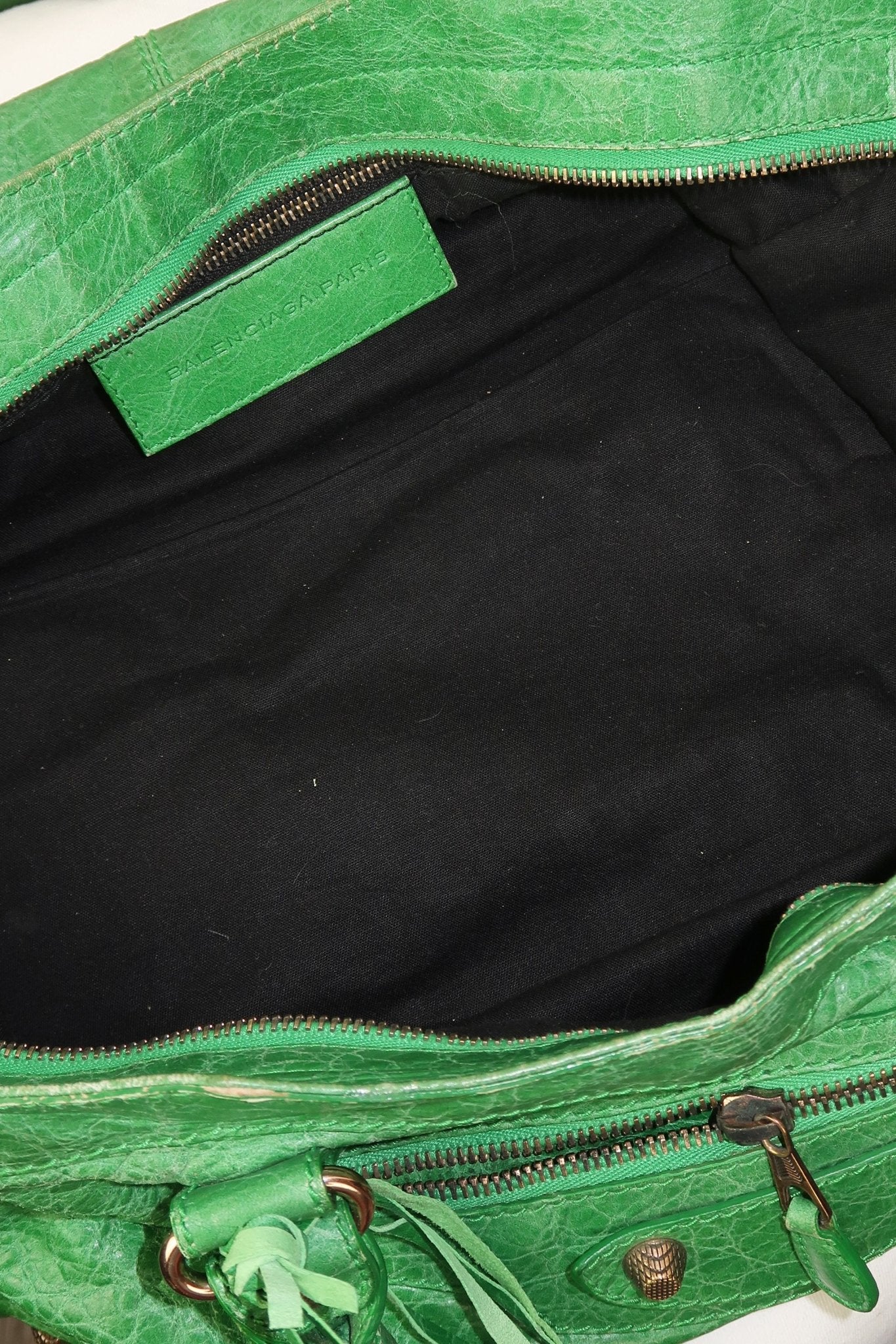 Balenciaga Classic Part Time City Bag Emerald Green - Jade Vintage