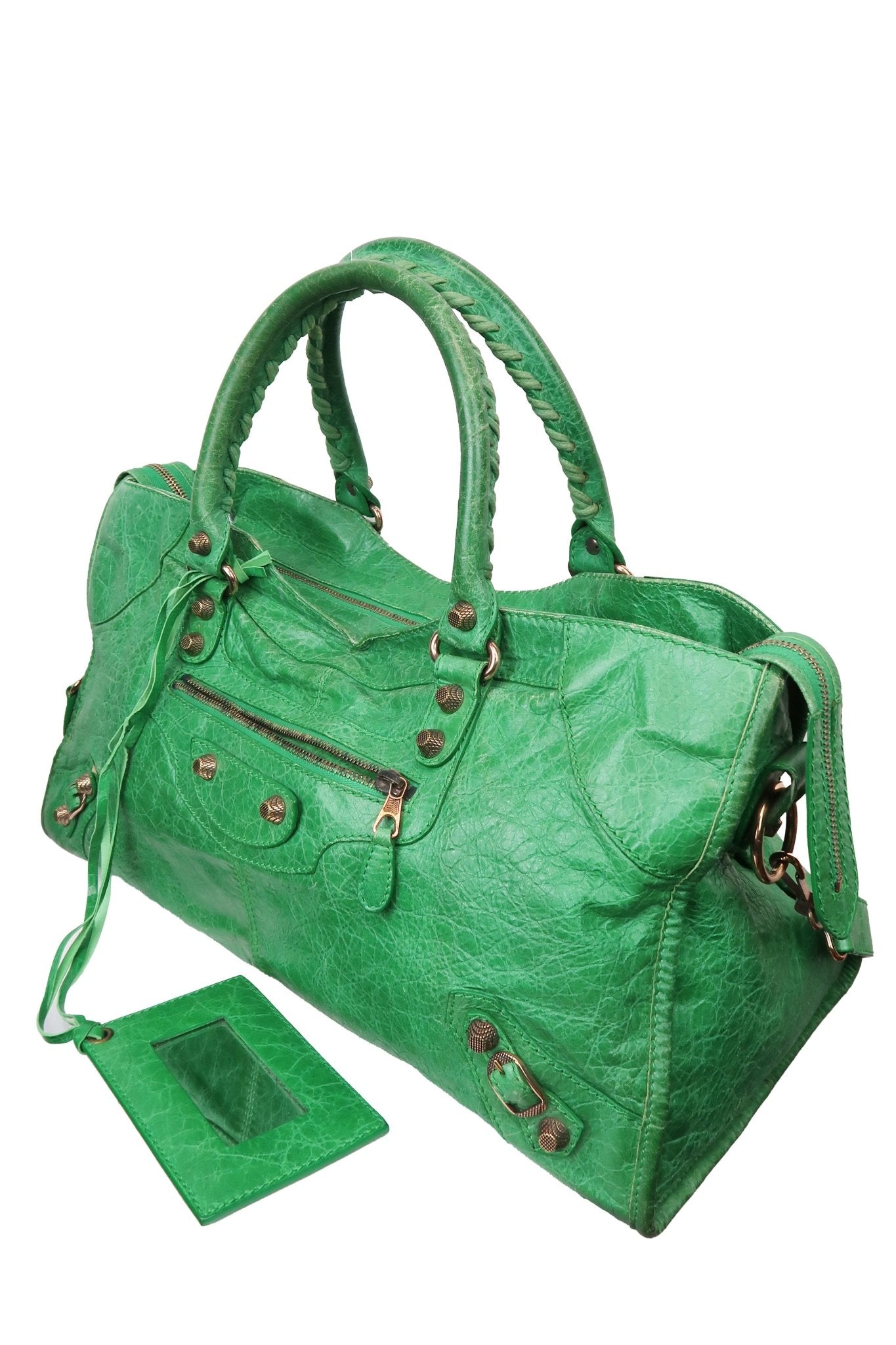 Balenciaga Classic Part Time City Bag Emerald Green - Jade Vintage