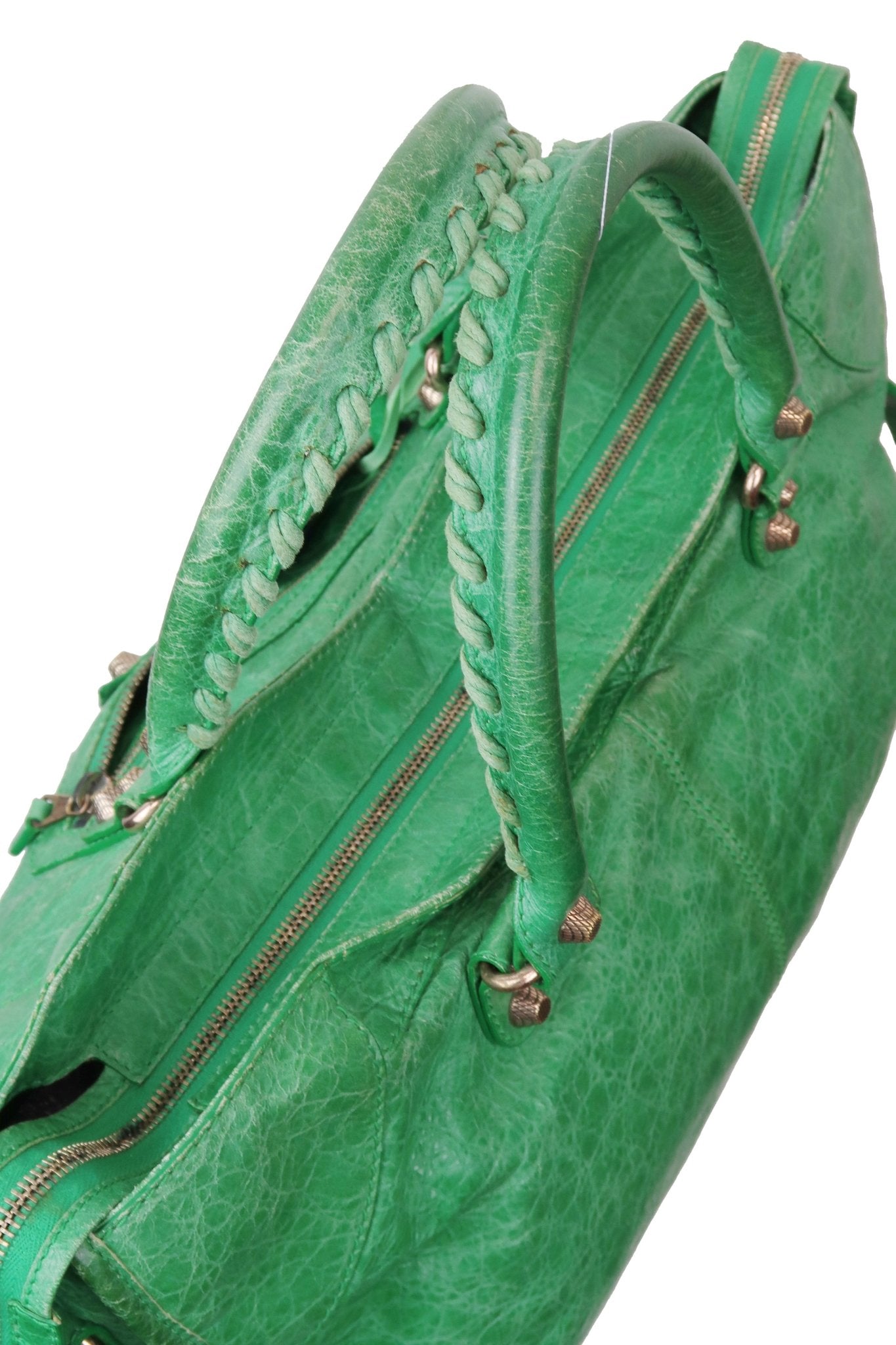 Balenciaga Classic Part Time City Bag Emerald Green - Jade Vintage