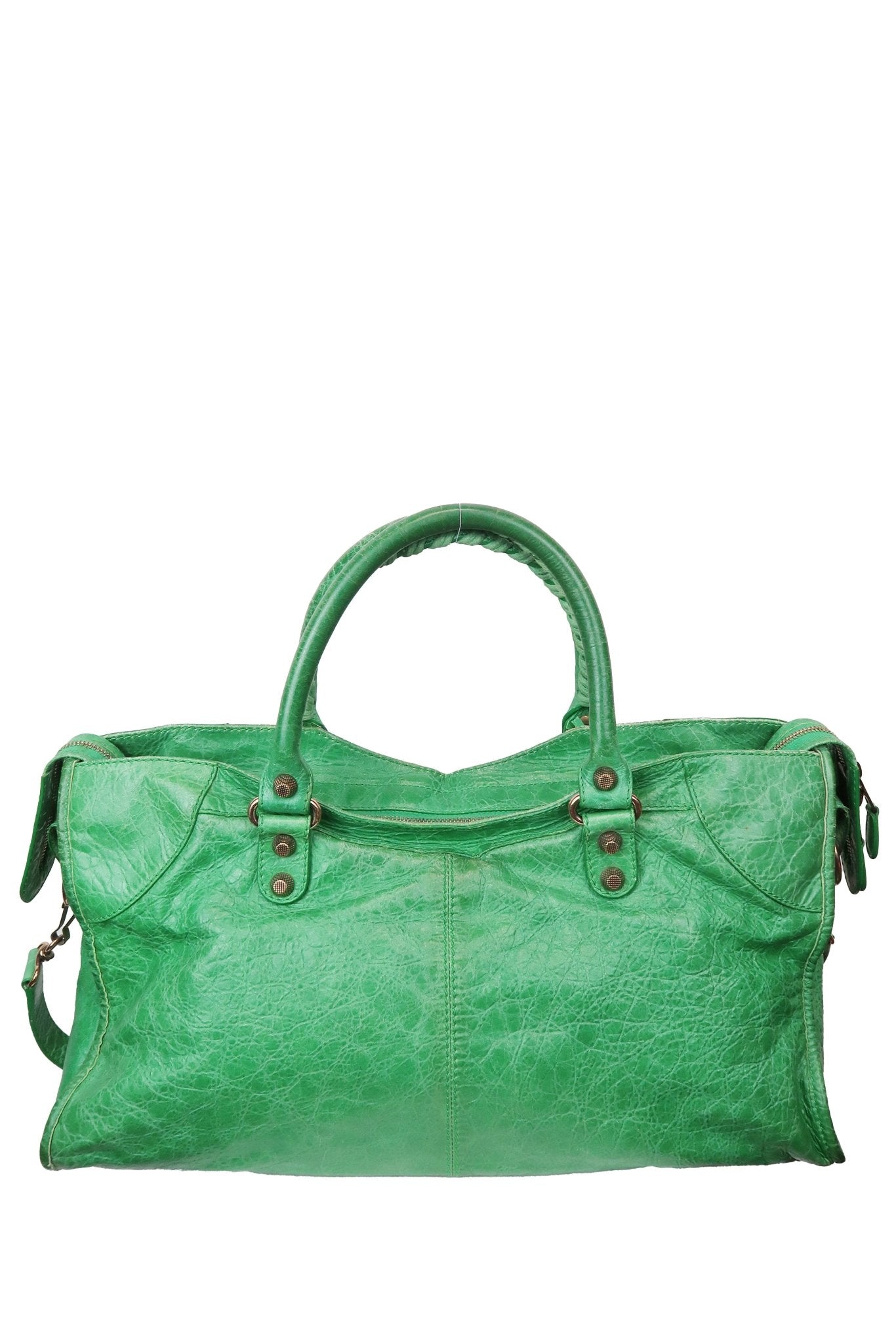 Balenciaga Classic Part Time City Bag Emerald Green - Jade Vintage