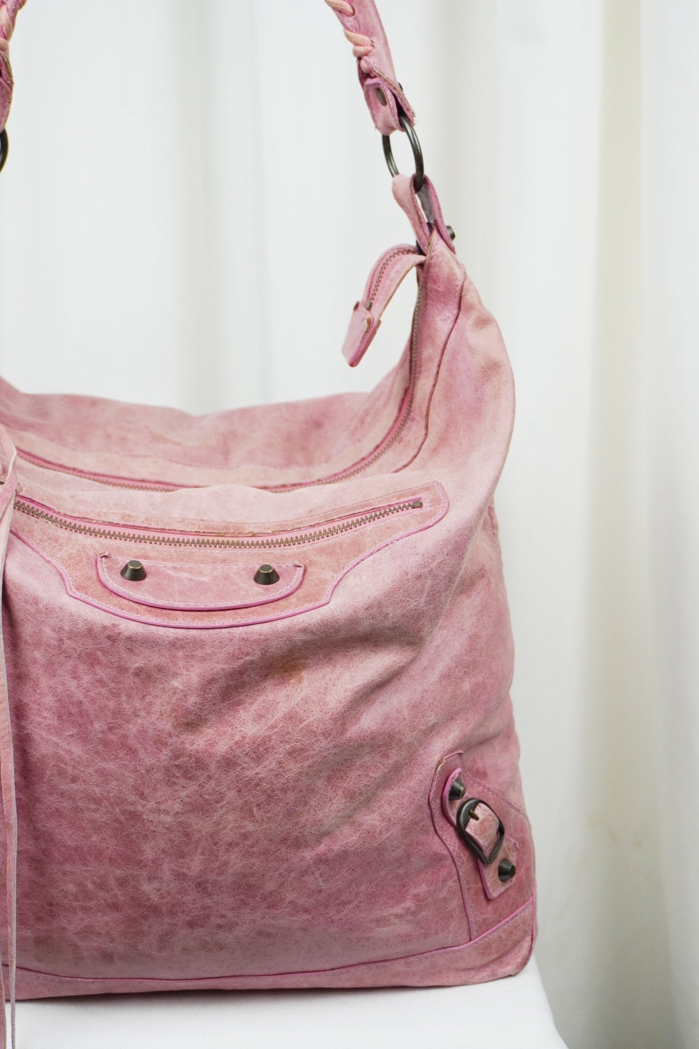 Balenciaga Day Hobo Pink - Jade Vintage