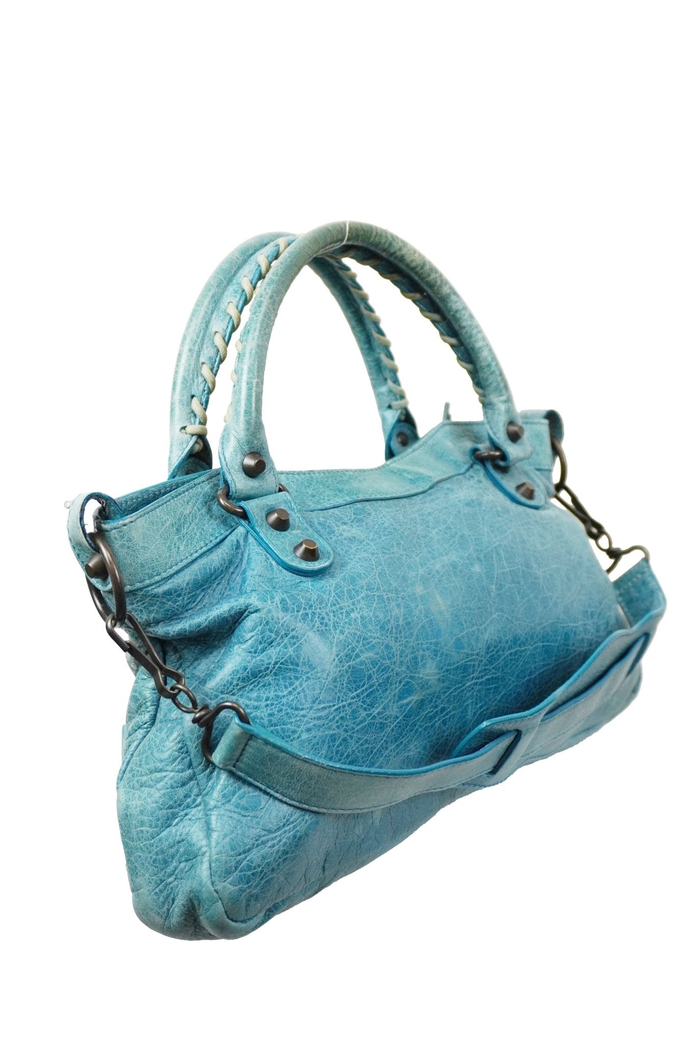 Balenciaga First Bag Blue - Jade Vintage