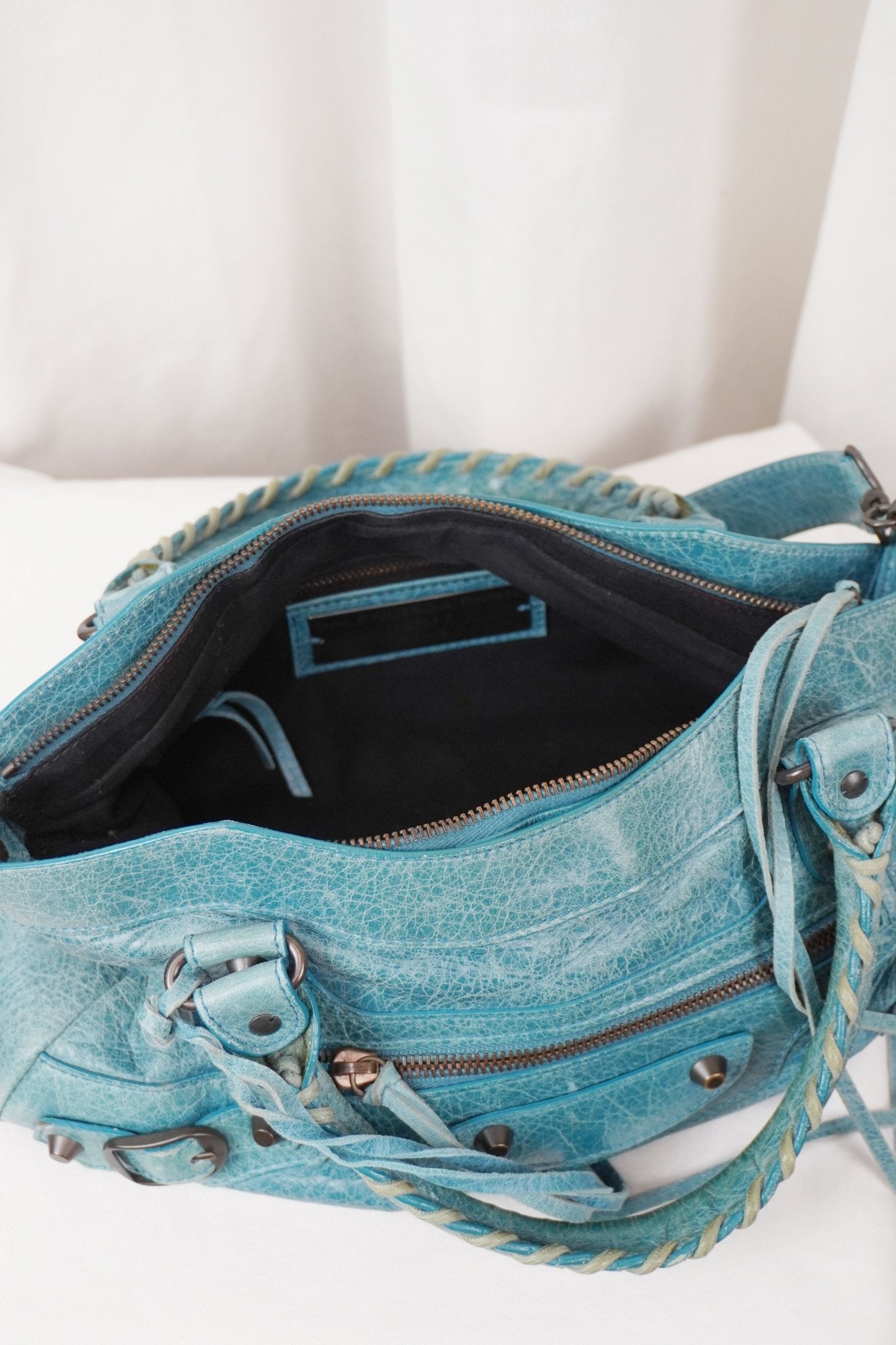 Balenciaga First Bag Blue - Jade Vintage
