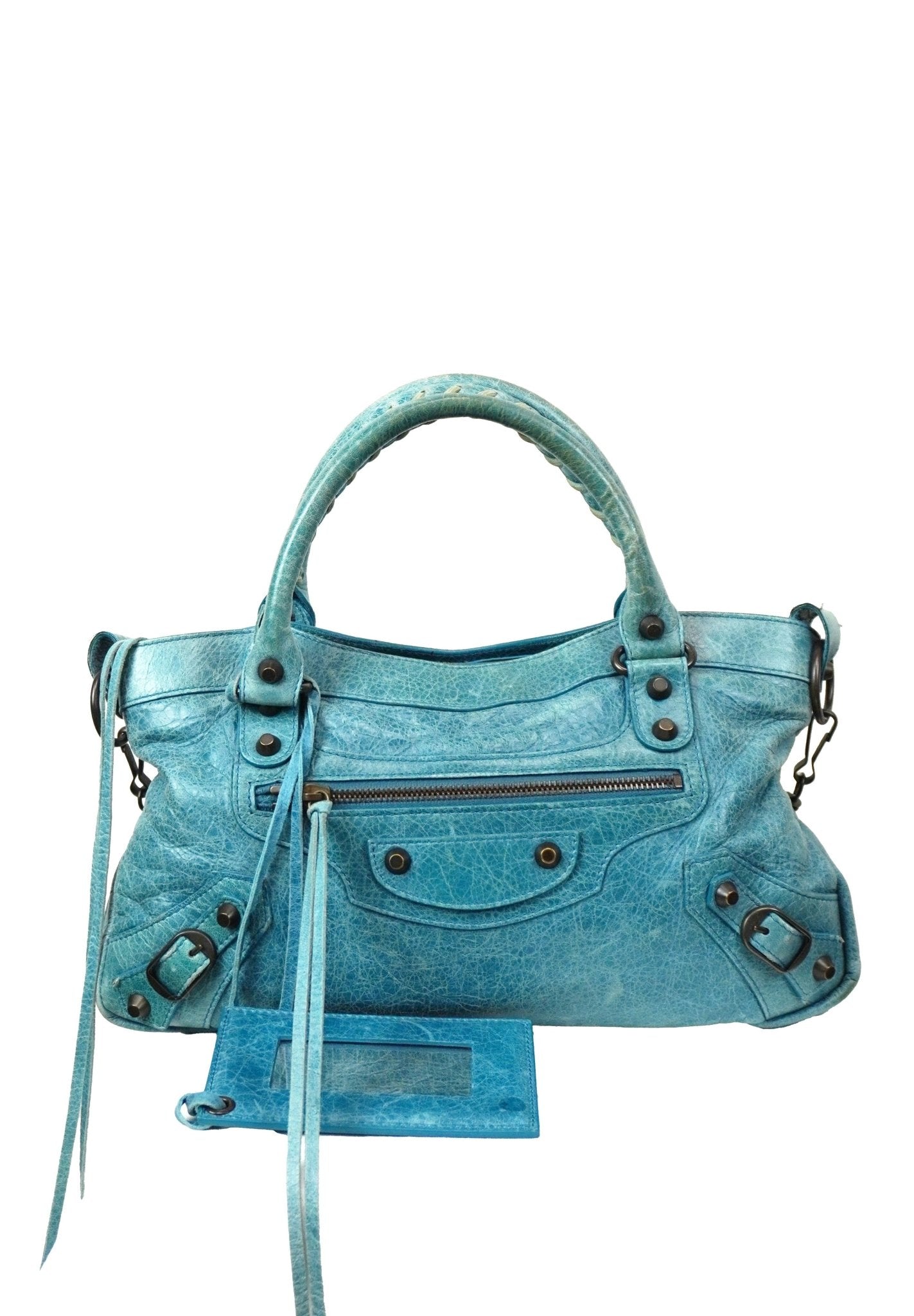 Balenciaga First Bag Blue - Jade Vintage