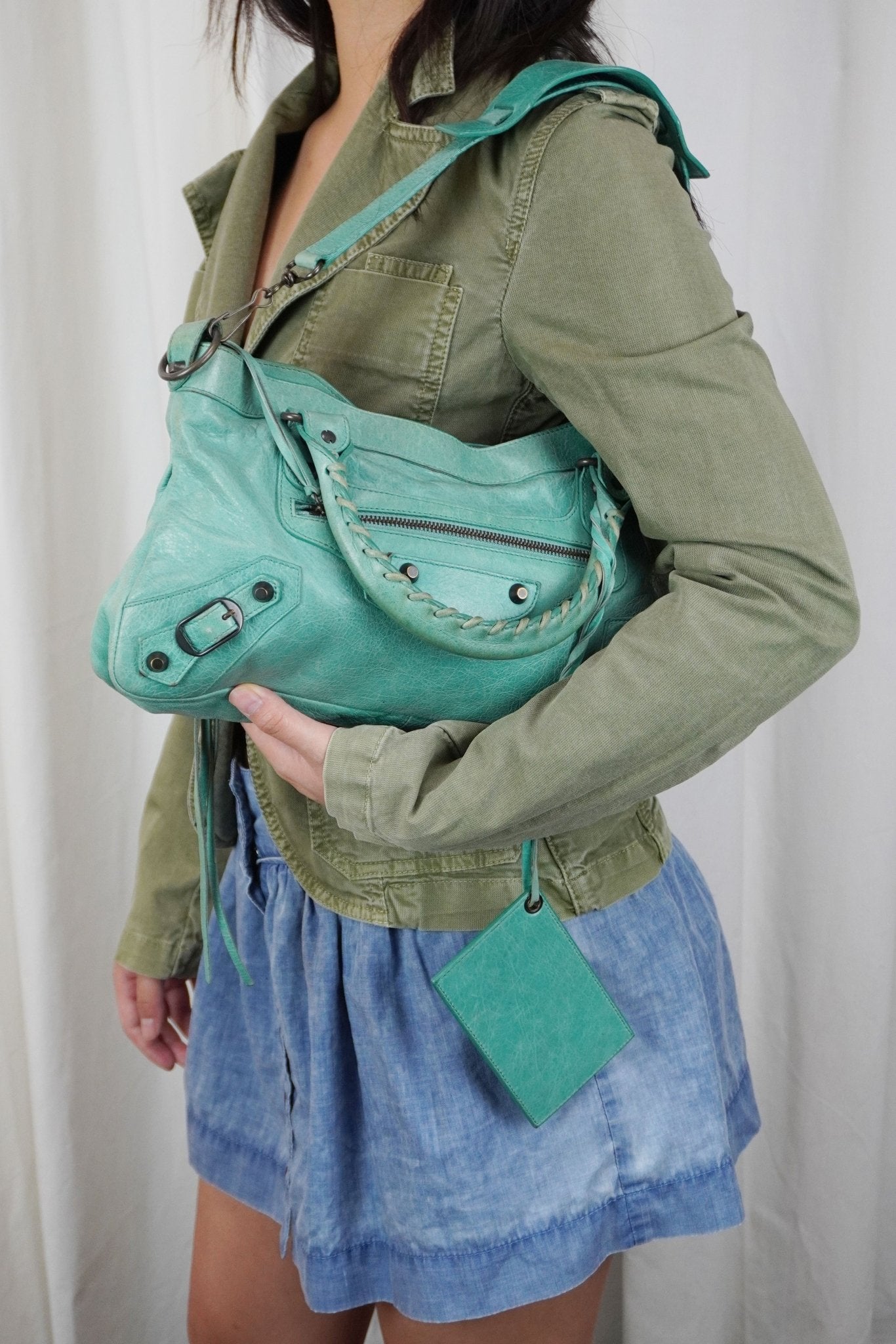 Balenciaga First Bag Papete - Jade Vintage
