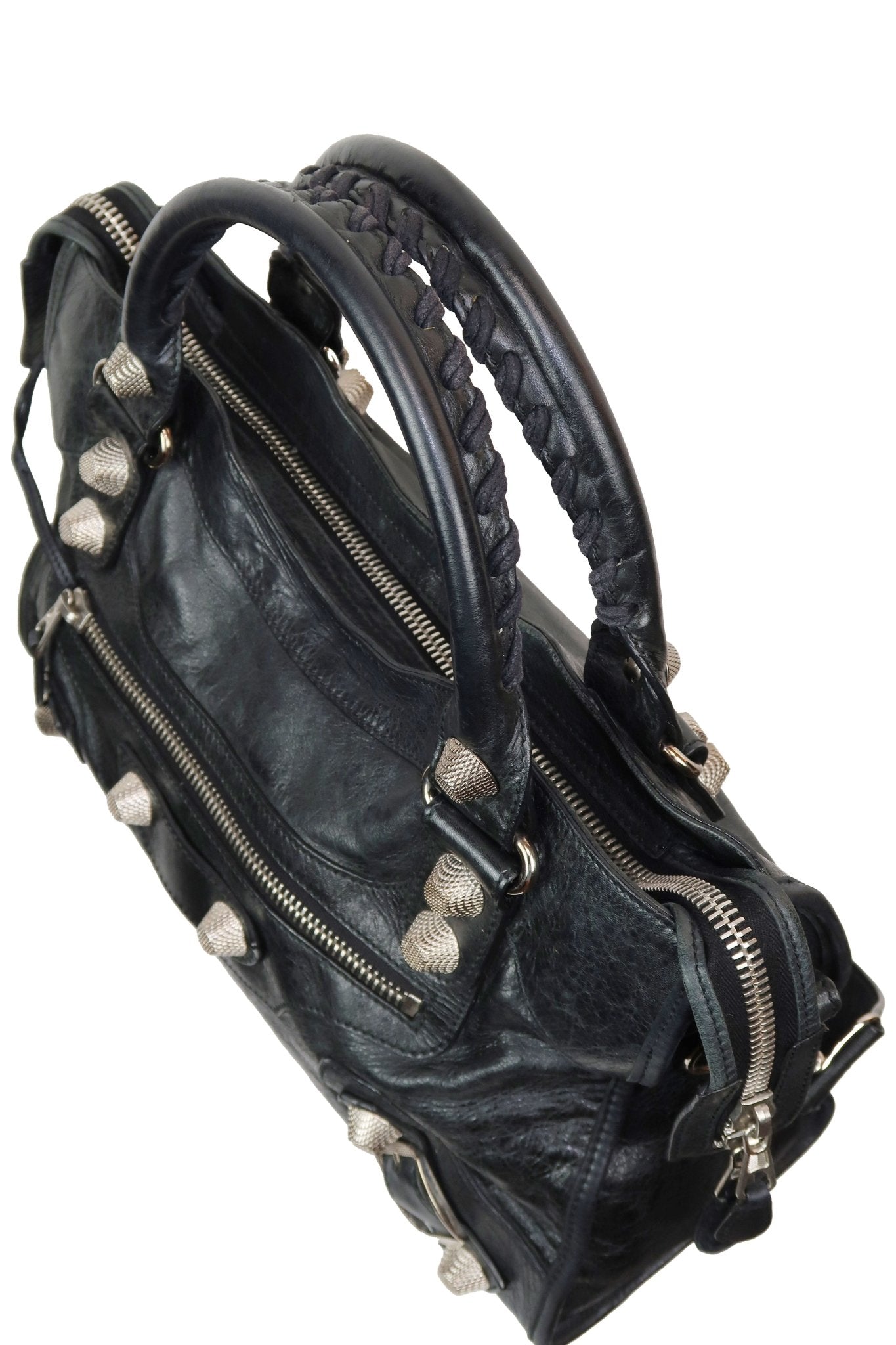 Balenciaga Giant 21 City Black Leather Bag - Jade Vintage