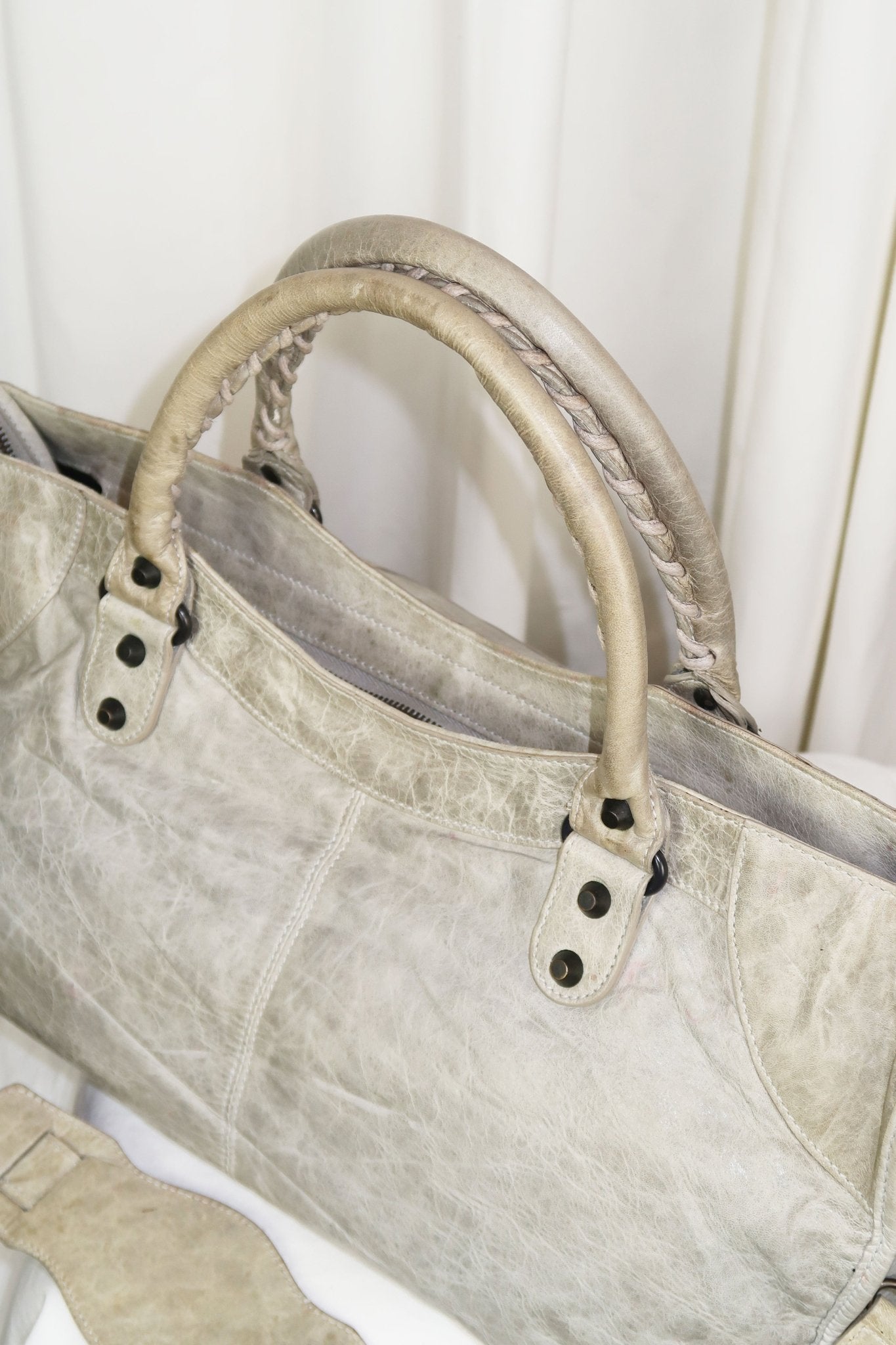 Balenciaga Part Time Bag Grey - Jade Vintage