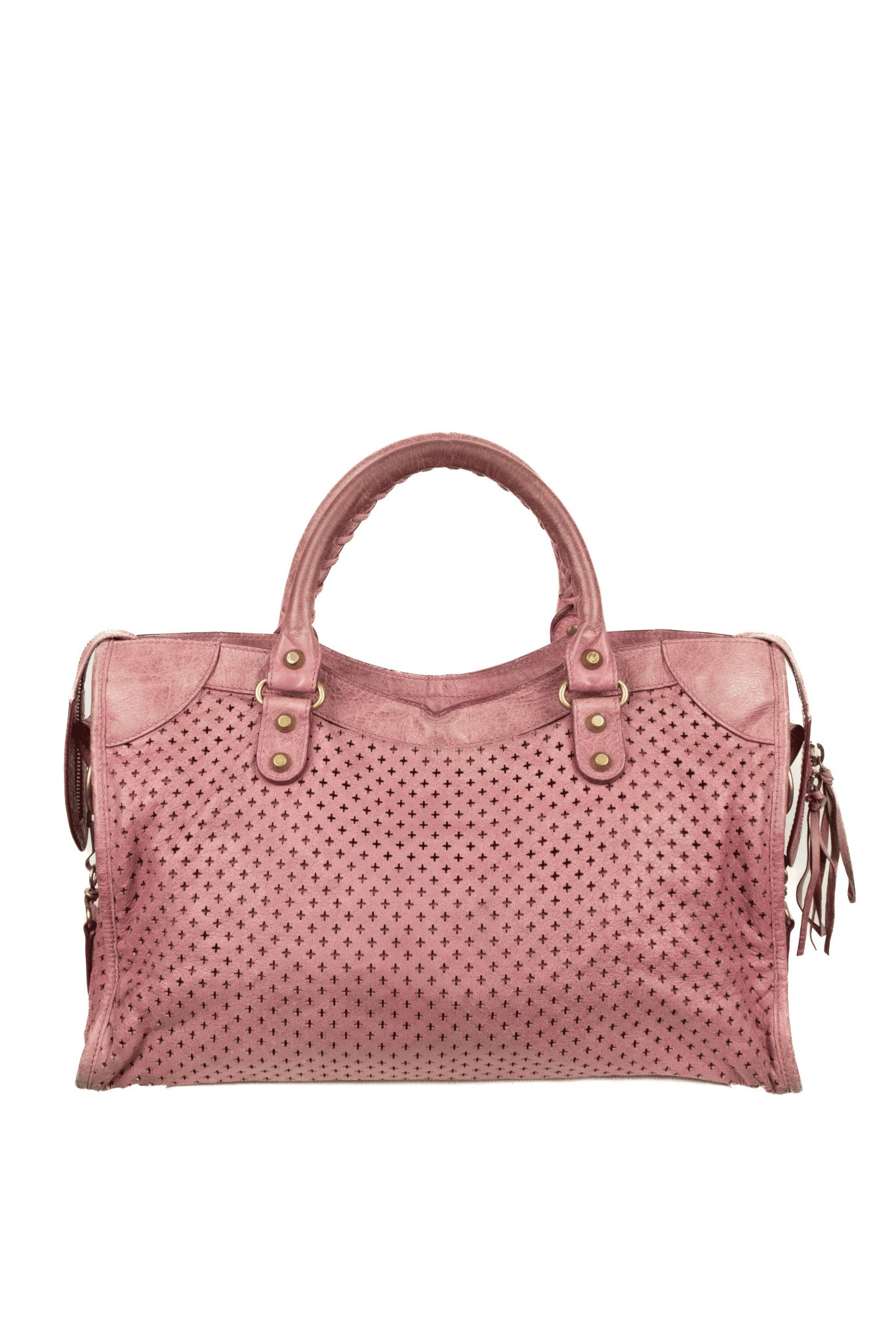 Balenciaga Pink City Bag Perforated - Jade Vintage