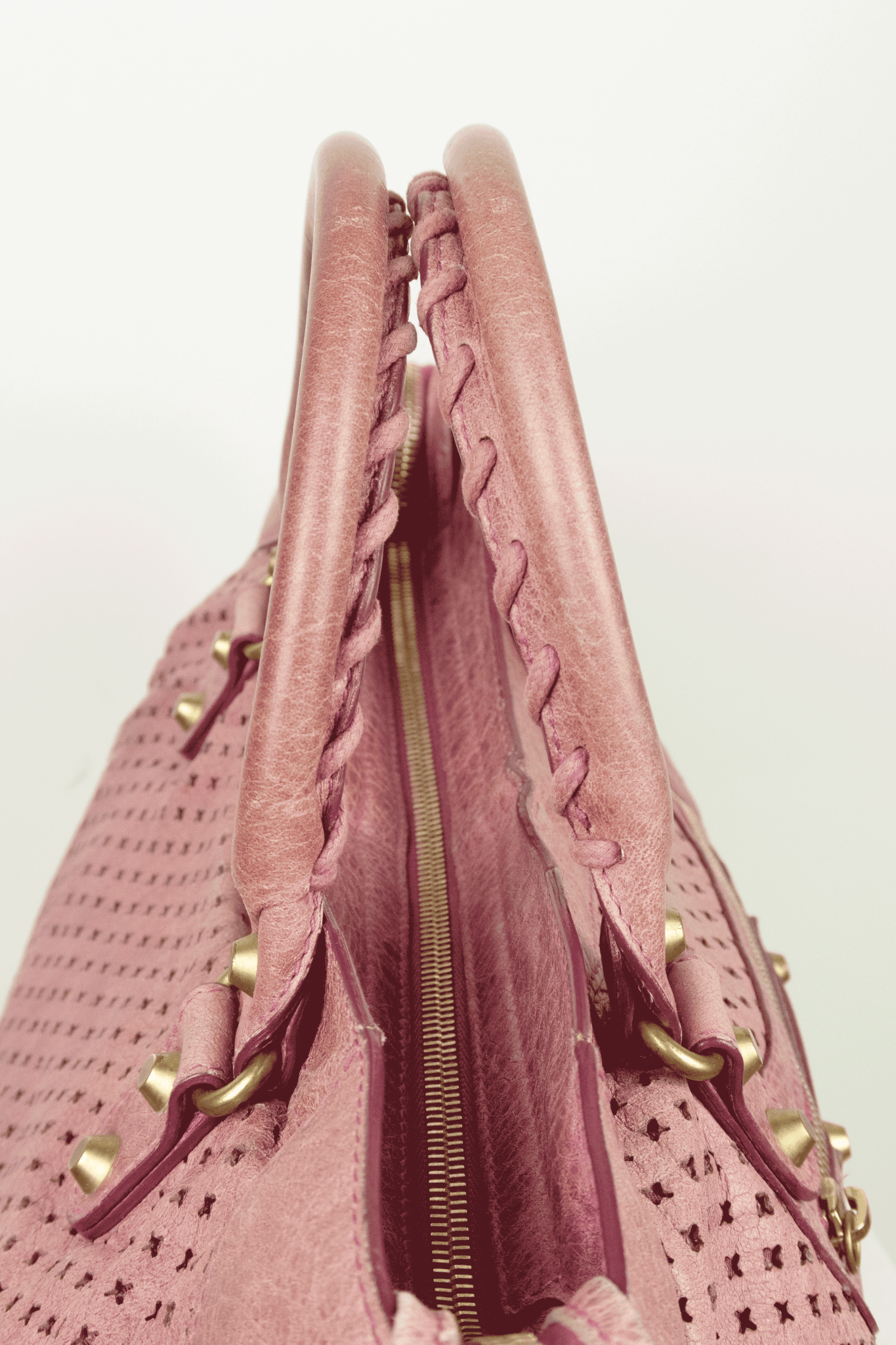Balenciaga Pink City Bag Perforated - Jade Vintage
