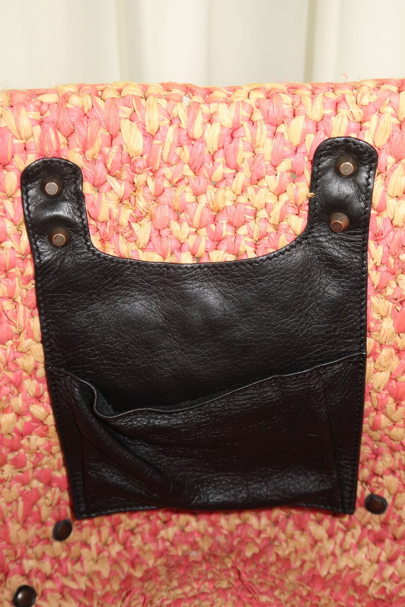 Balenciaga Raffia Tote Bag - Jade Vintage