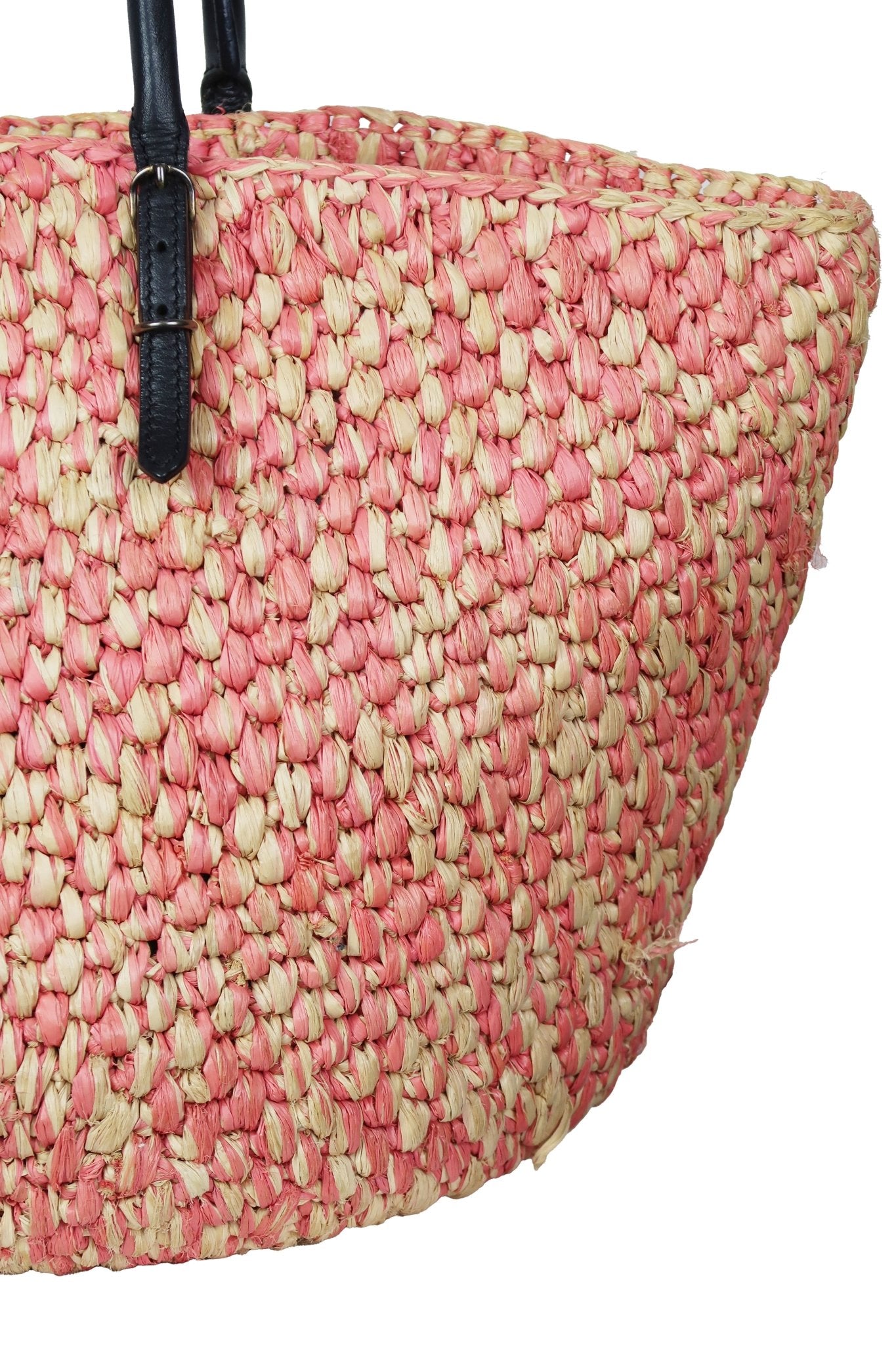 Balenciaga Raffia Tote Bag - Jade Vintage