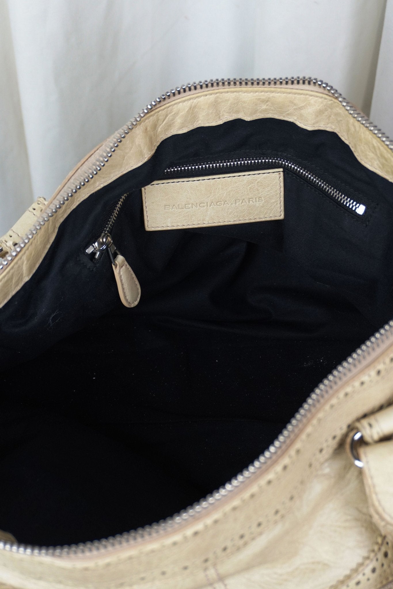 Balenciaga Work City Brogues Bag Praline - Jade Vintage