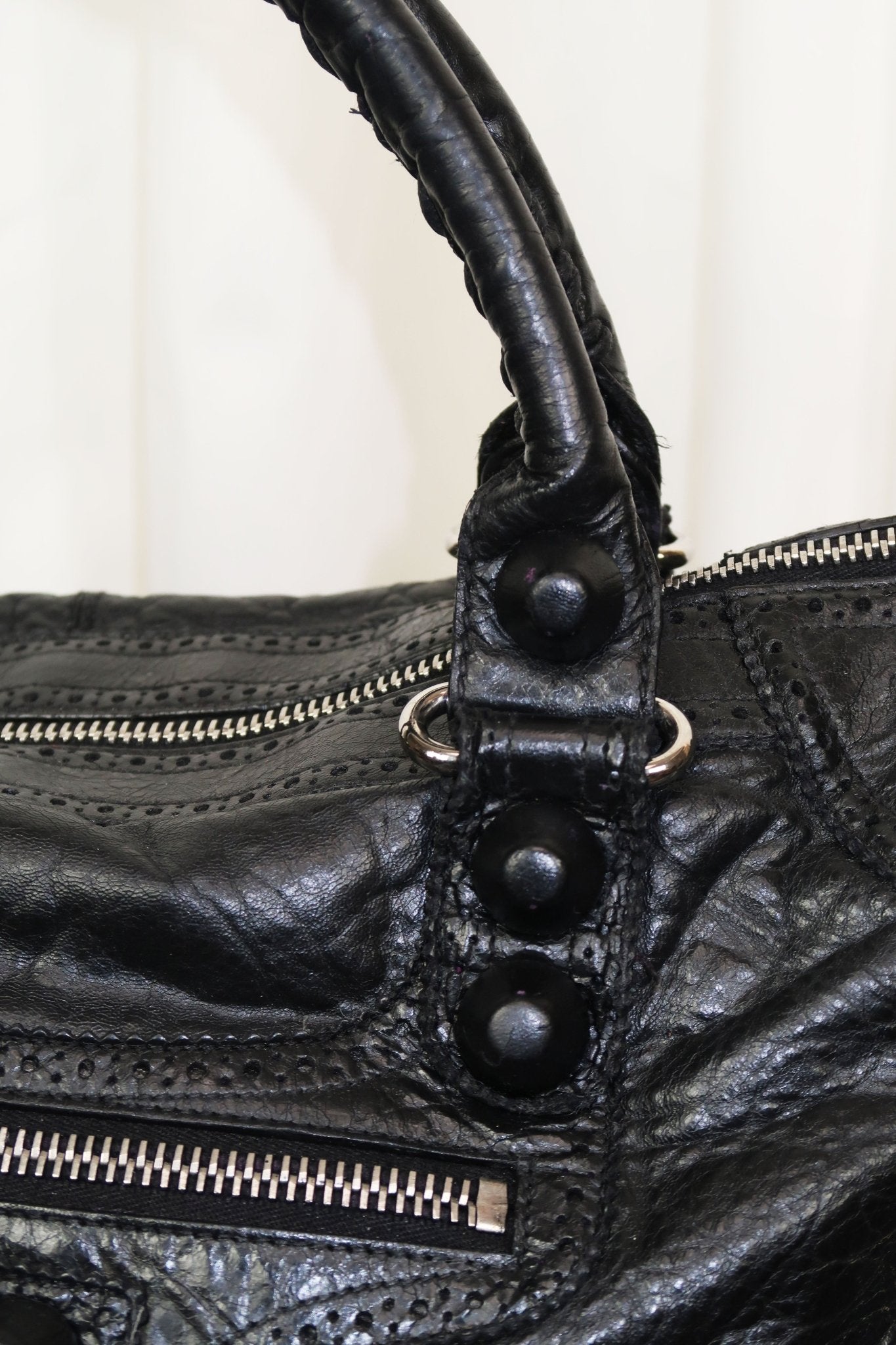 Balenciaga Work Tote Giant 21 Black - Jade Vintage