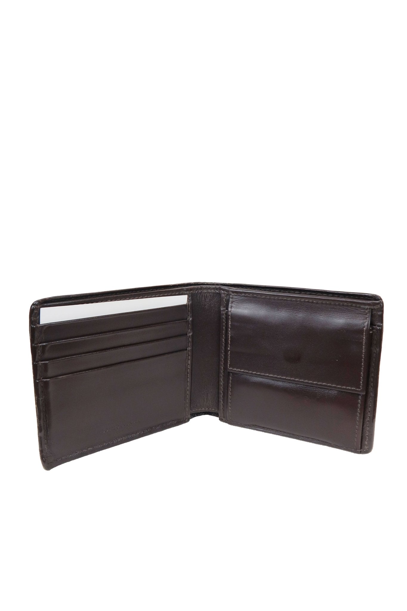 Bottega Veneta Brown Bi - Fold Wallet - Jade Vintage