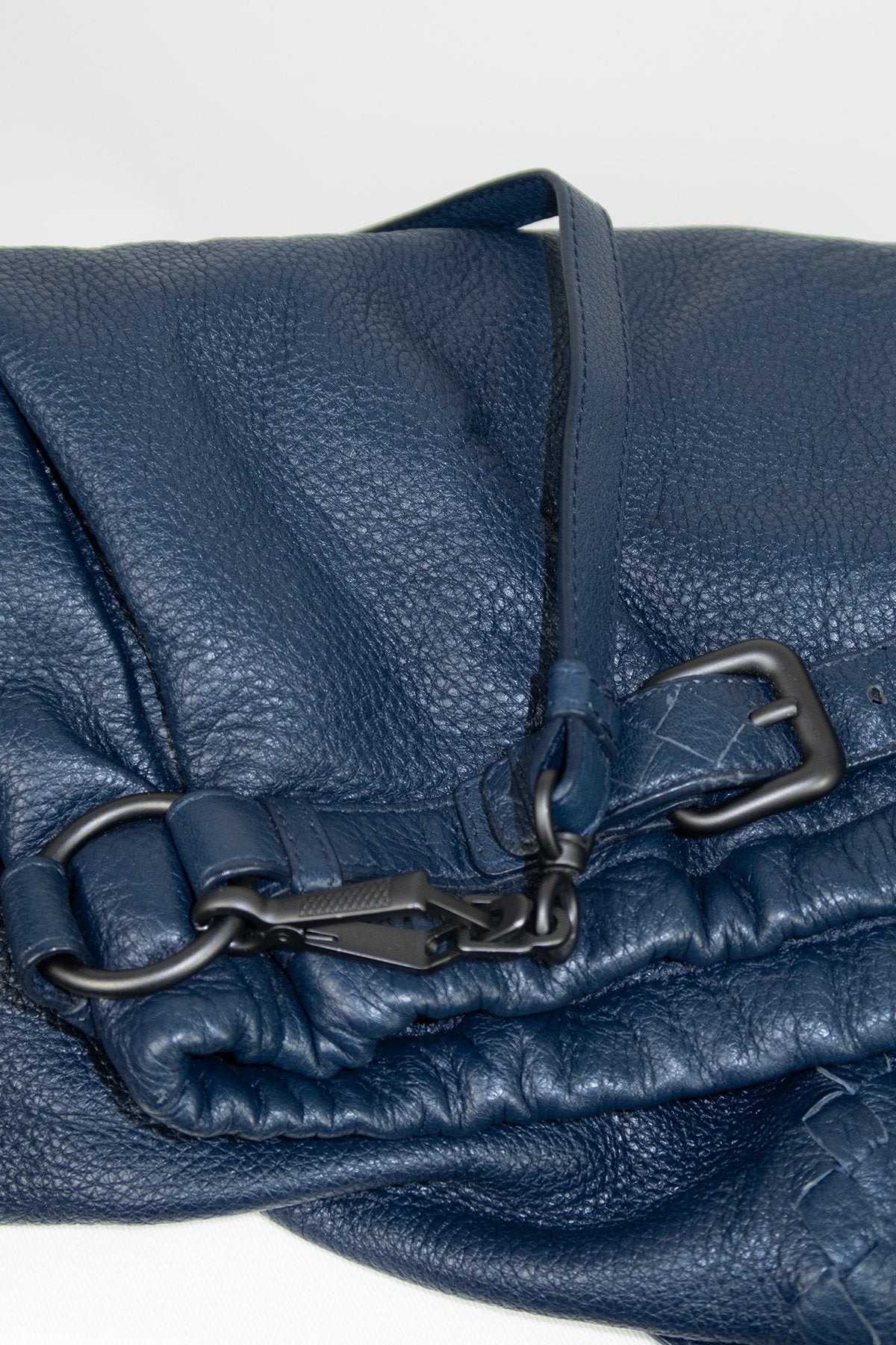 Bottega Veneta Cervo Deerskin Bering Hobo - Jade Vintage