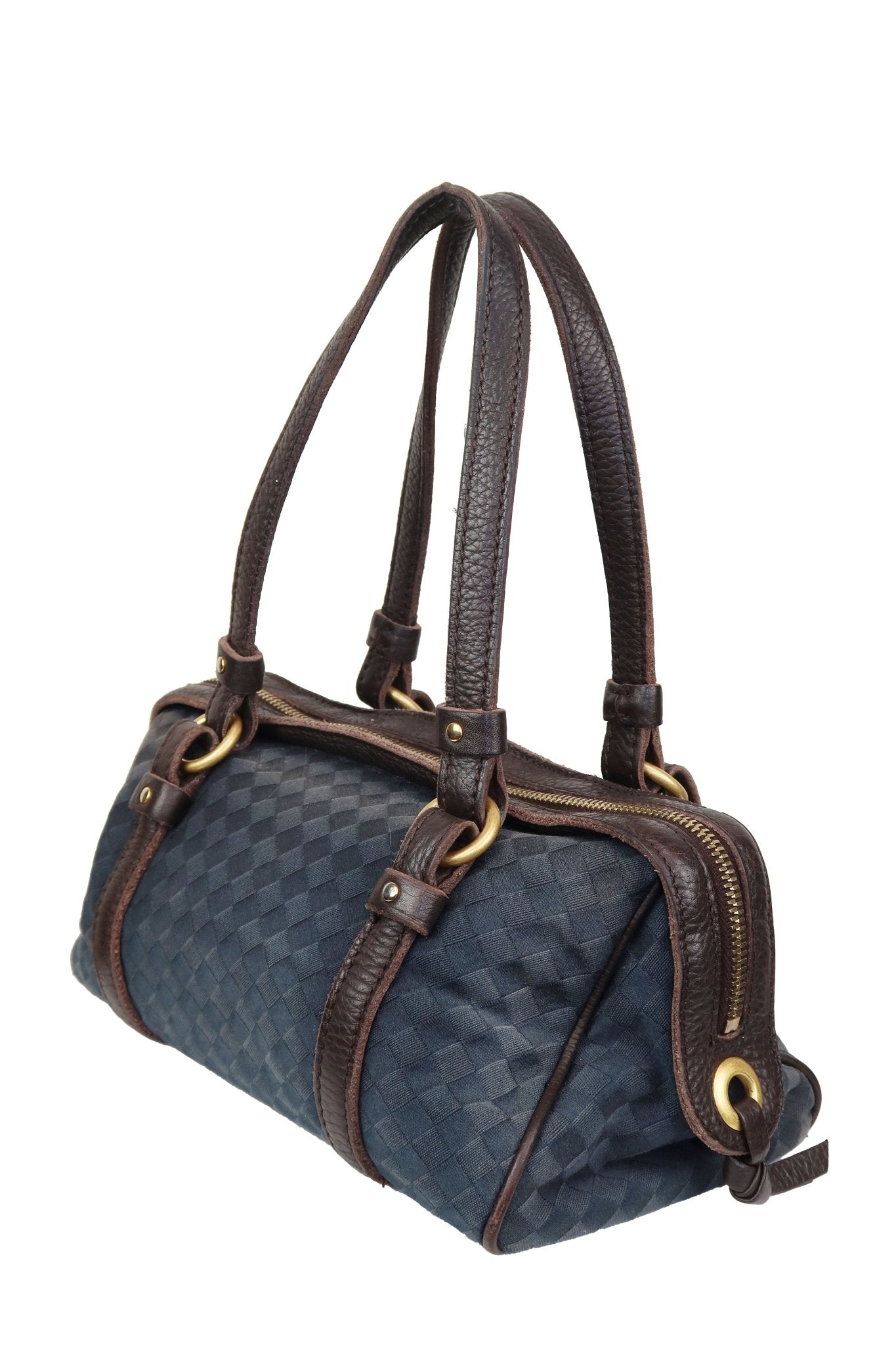 Bottega Veneta Leather Intrecciato Shoulder Bag - Jade Vintage