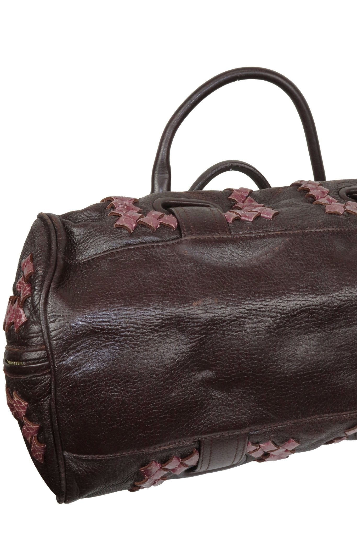 Bottega Veneta Nappa Intrecciato Accordion Satchel Moro - Jade Vintage