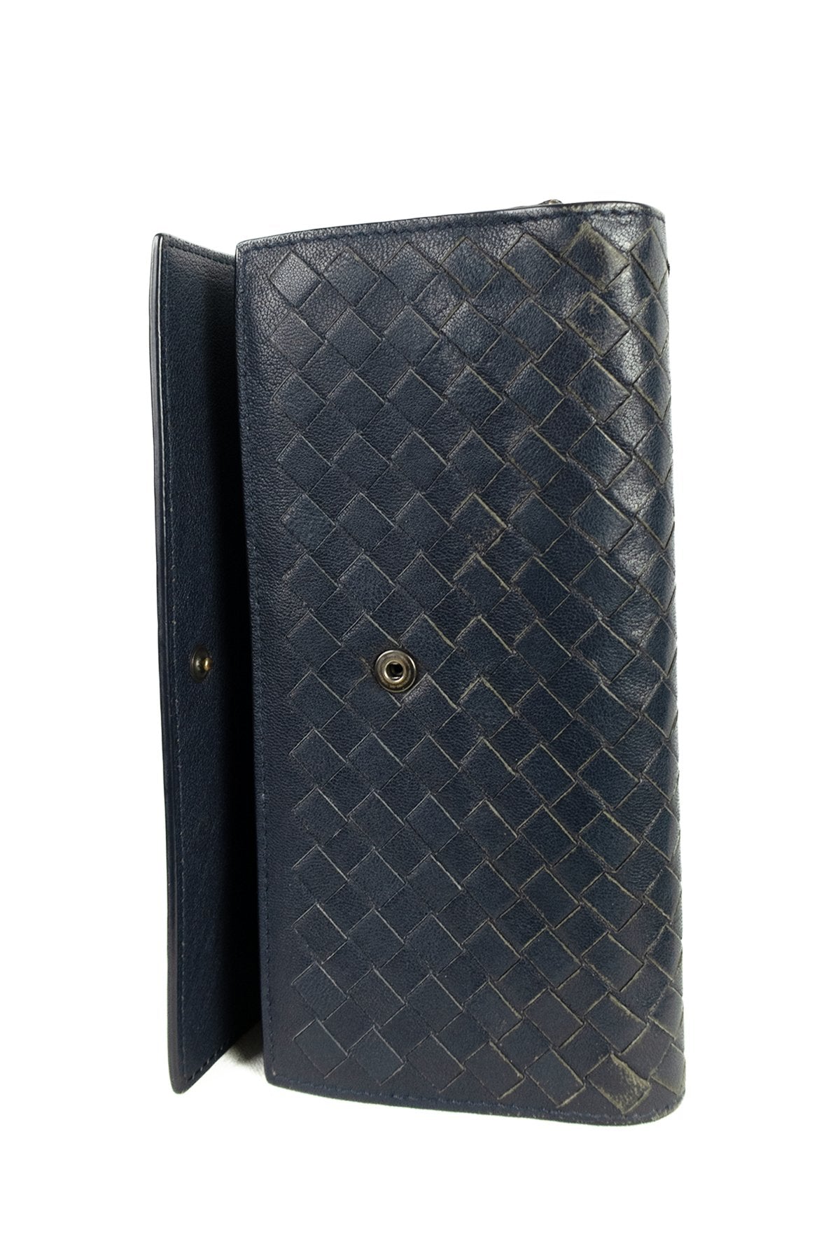 Bottega Veneta Nappa Intrecciato Continental Flap Wallet - Jade Vintage