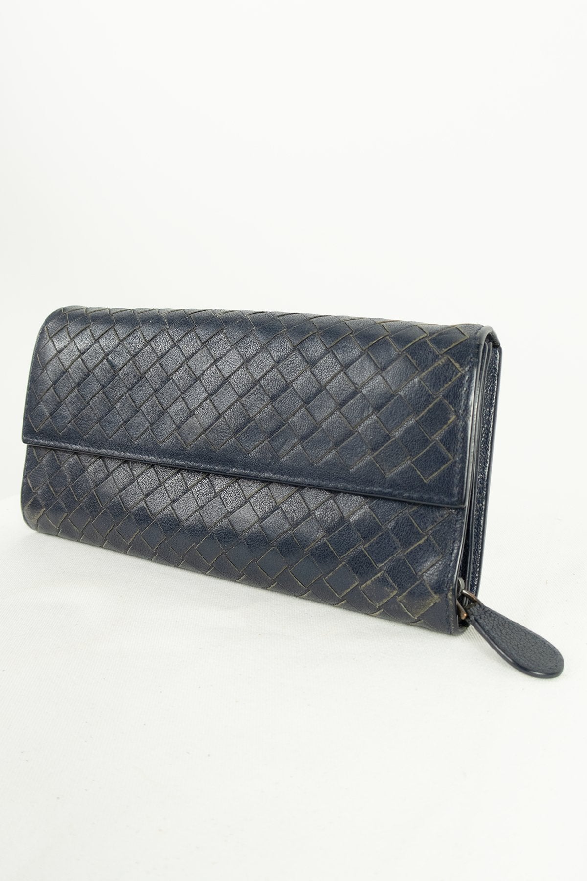 Bottega Veneta Nappa Intrecciato Continental Flap Wallet - Jade Vintage