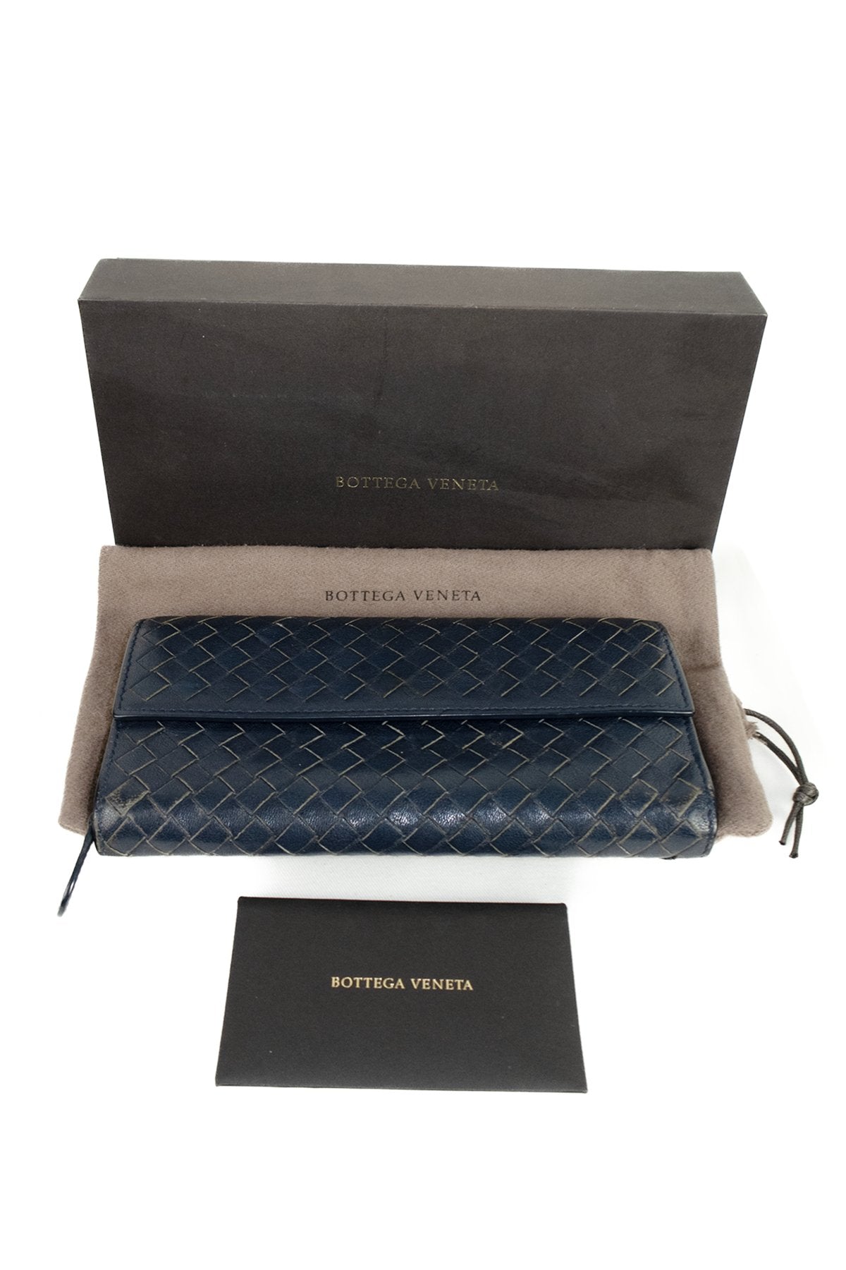 Bottega Veneta Nappa Intrecciato Continental Flap Wallet - Jade Vintage