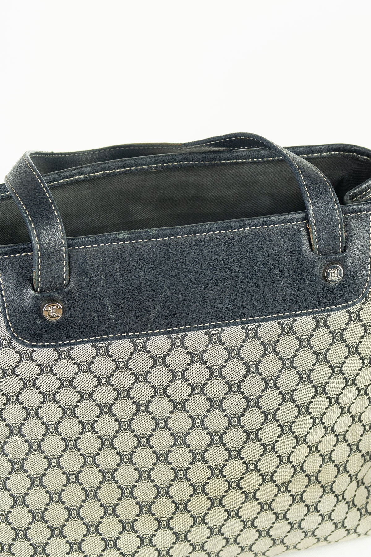 Celine Macadam Navy Handbag - Jade Vintage