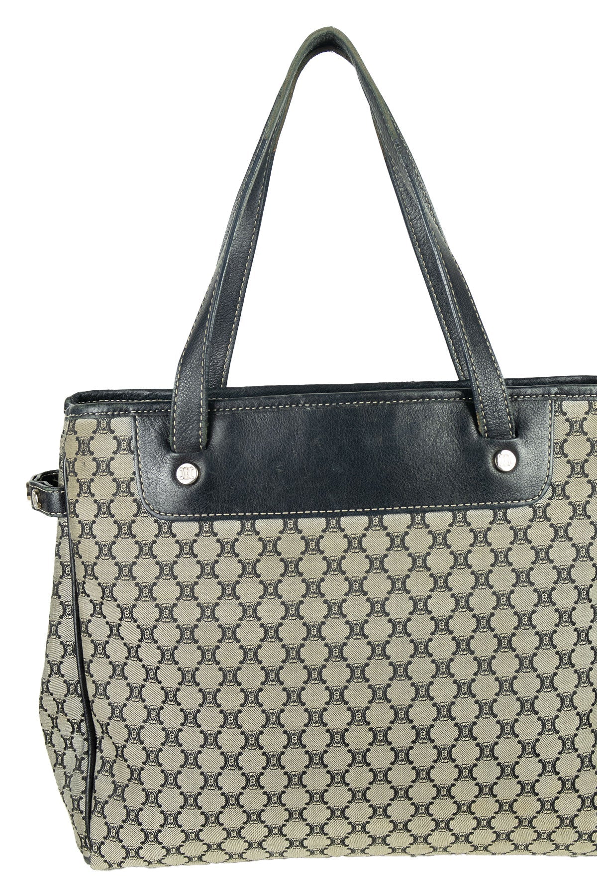 Celine Macadam Navy Handbag - Jade Vintage