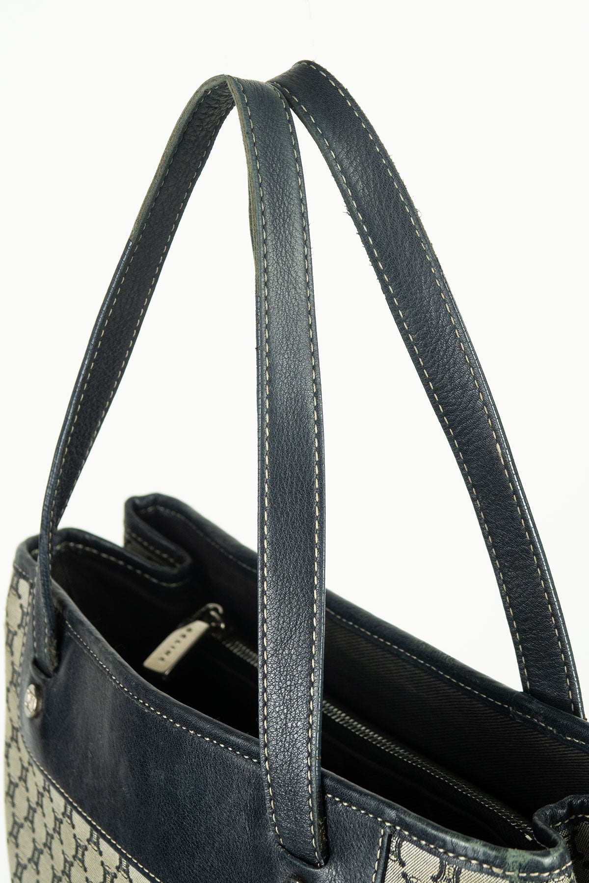 Celine Macadam Navy Handbag - Jade Vintage
