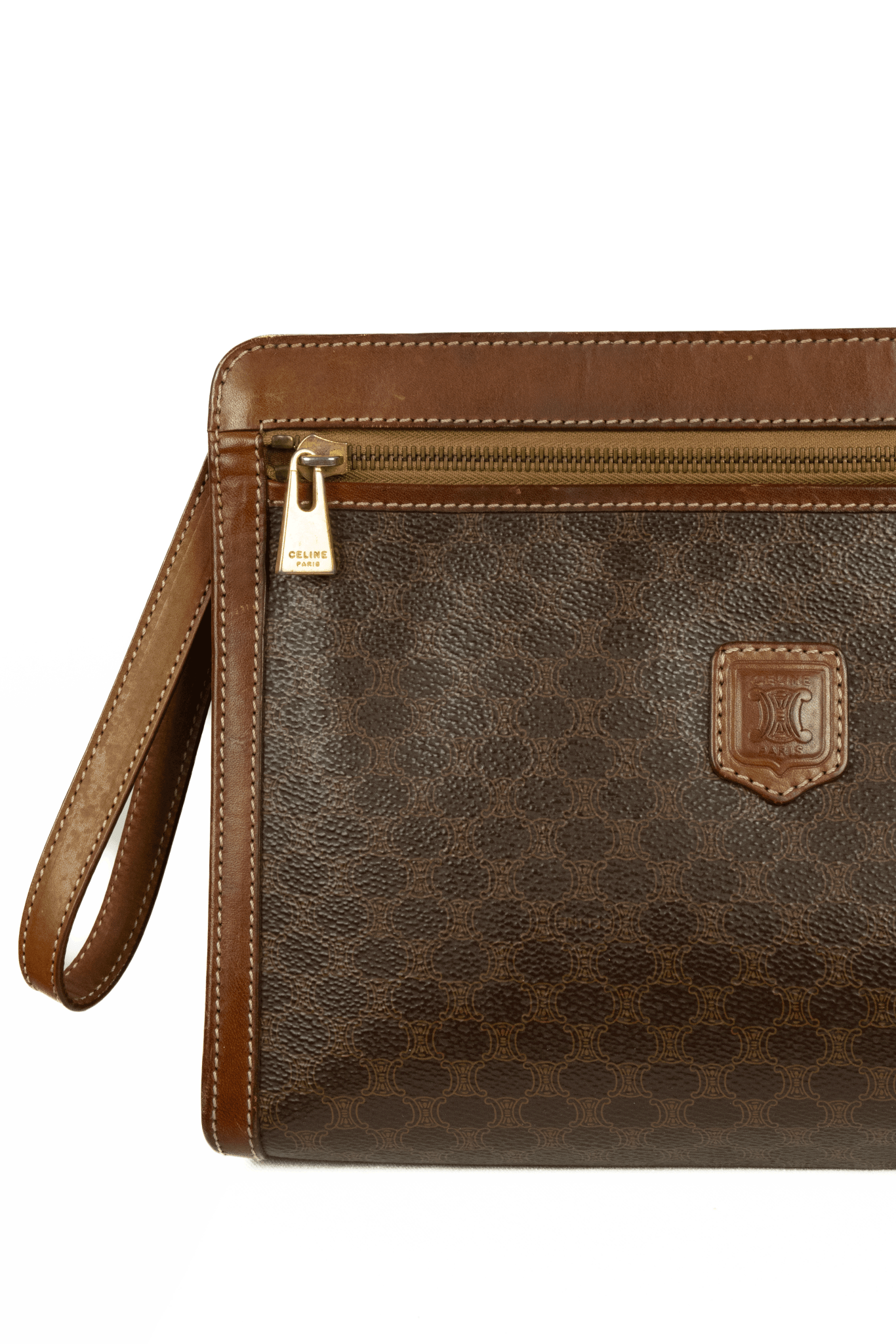 Celine Macadam Portfolio Clutch - Jade Vintage