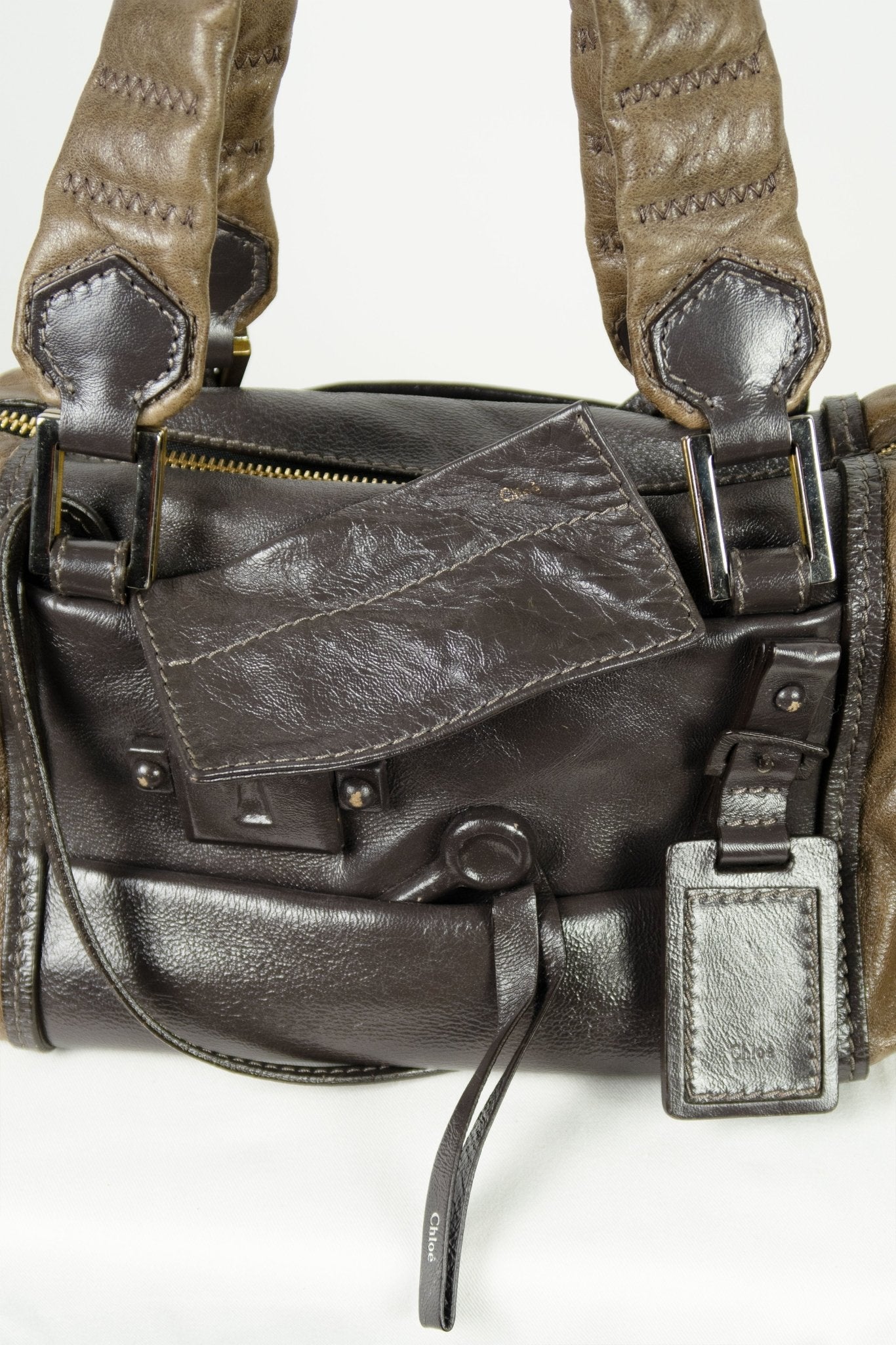 Chloe Brown Shoulder Bag - Jade Vintage