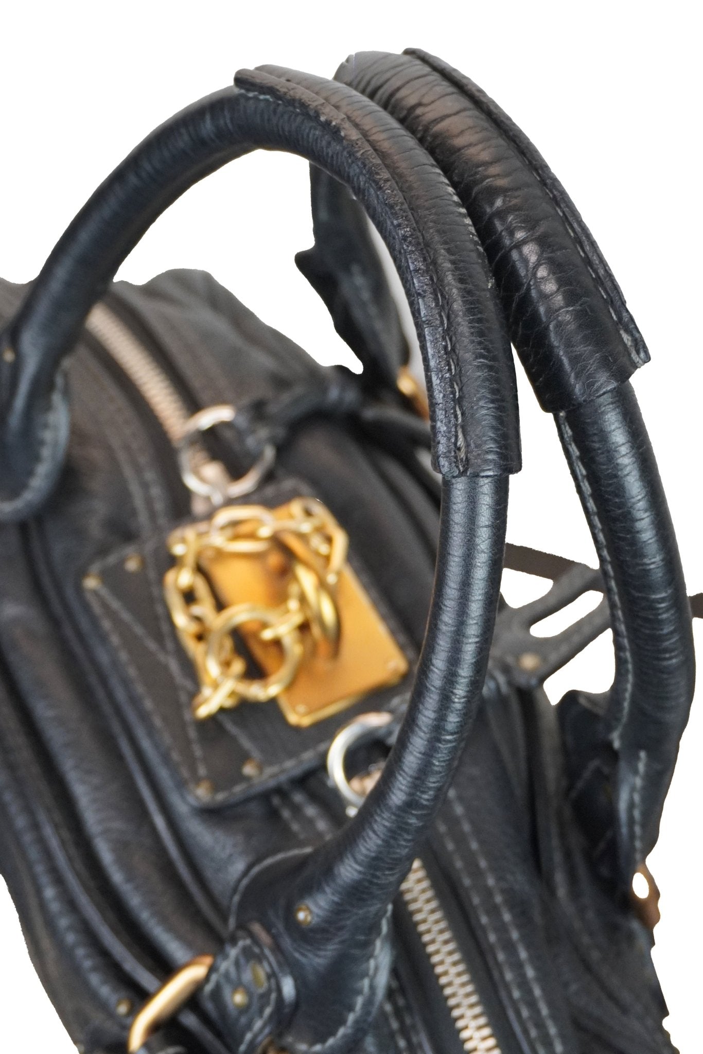 Chloe Paddington Black Shoulder Bag - Jade Vintage