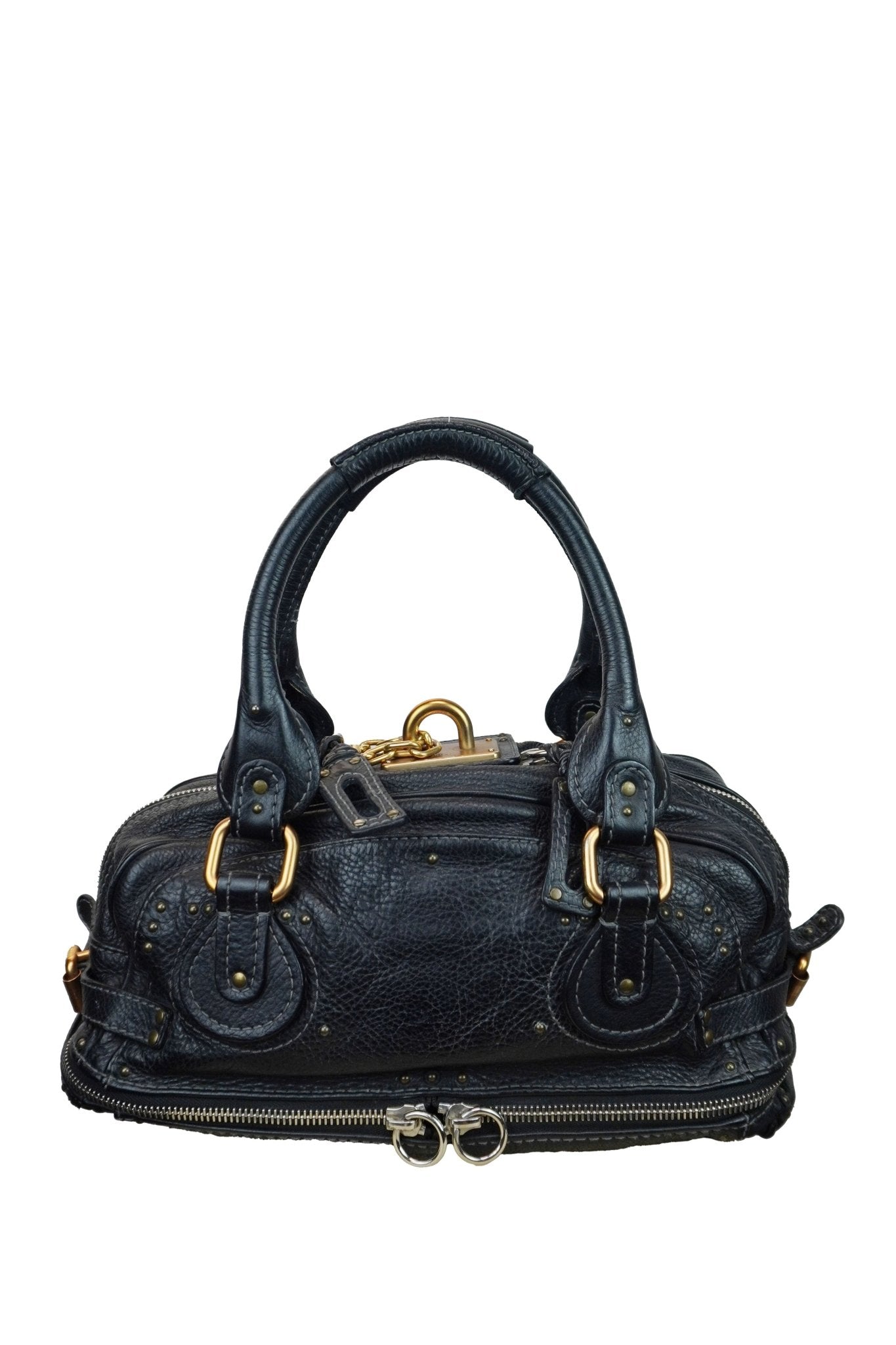 Chloe Paddington Black Shoulder Bag - Jade Vintage